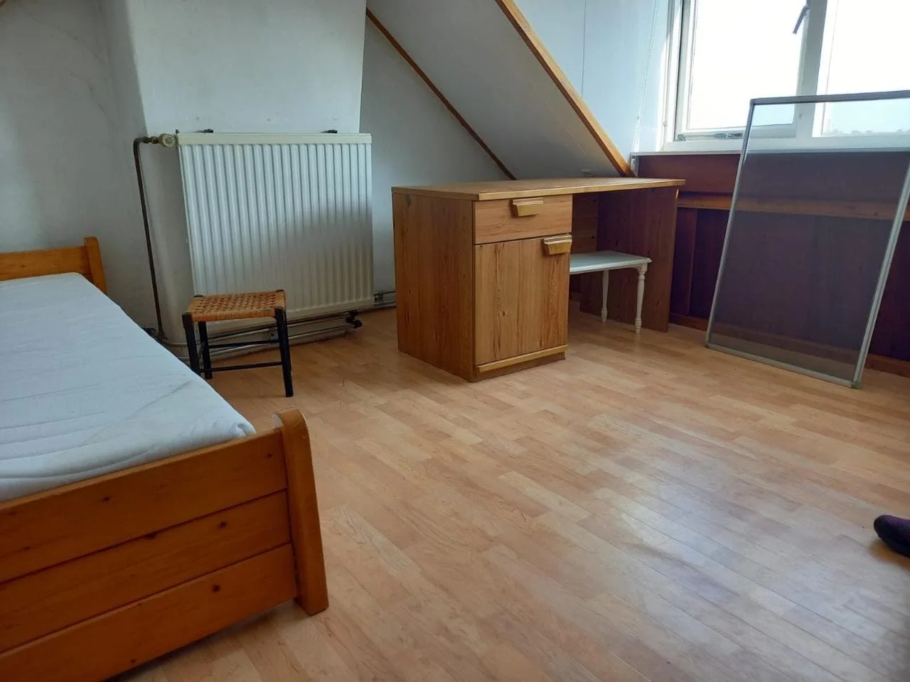 Foto van de Kamer gelegen aan de Nieuwe Kanaal in Wageningen