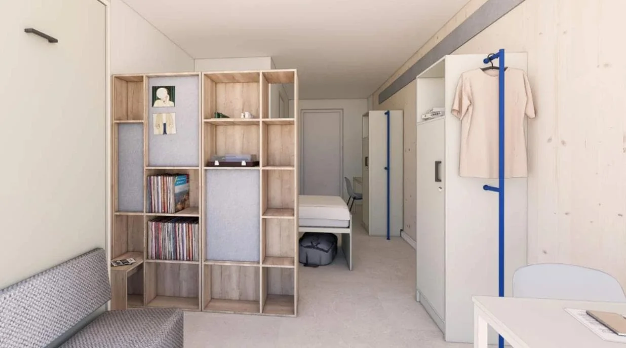 geblurde versie van de foto als achtergrond