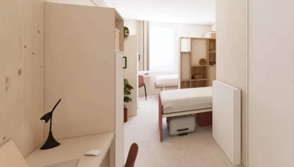 geblurde versie van de foto als achtergrond