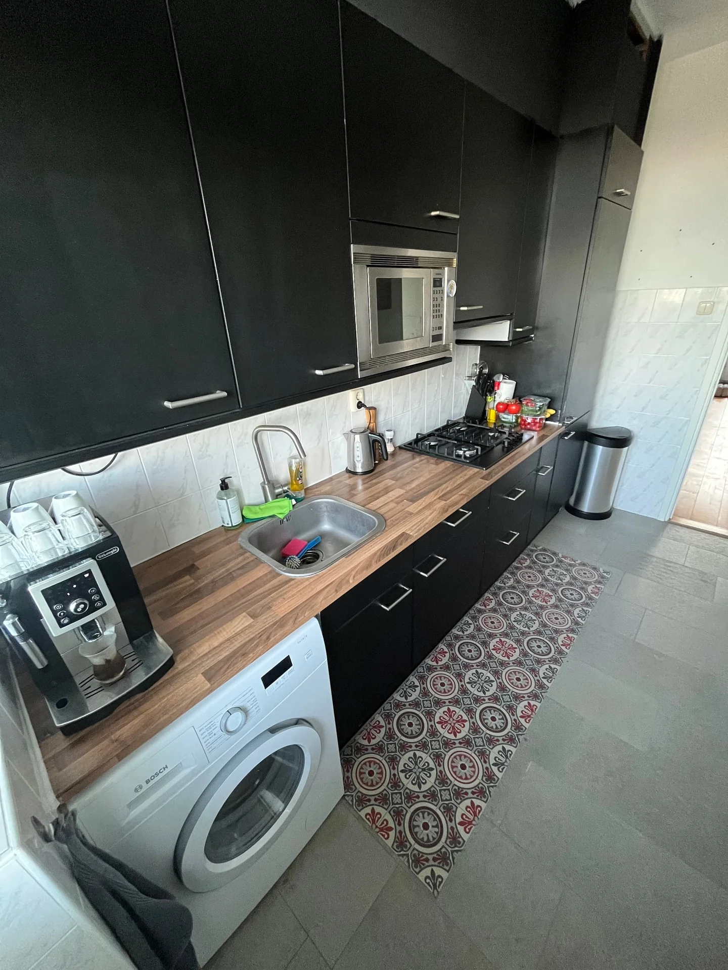 geblurde versie van de foto als achtergrond