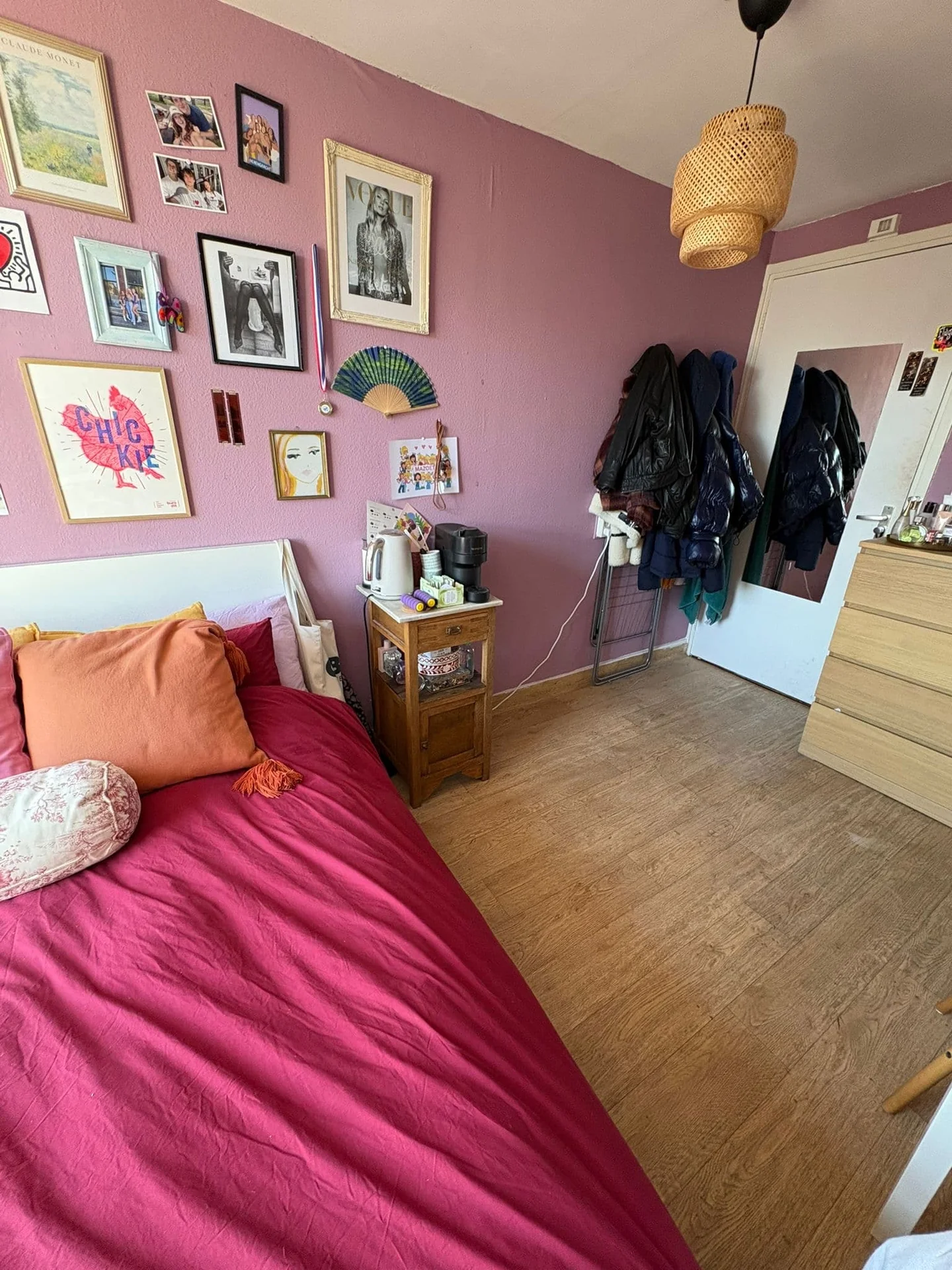 geblurde versie van de foto als achtergrond