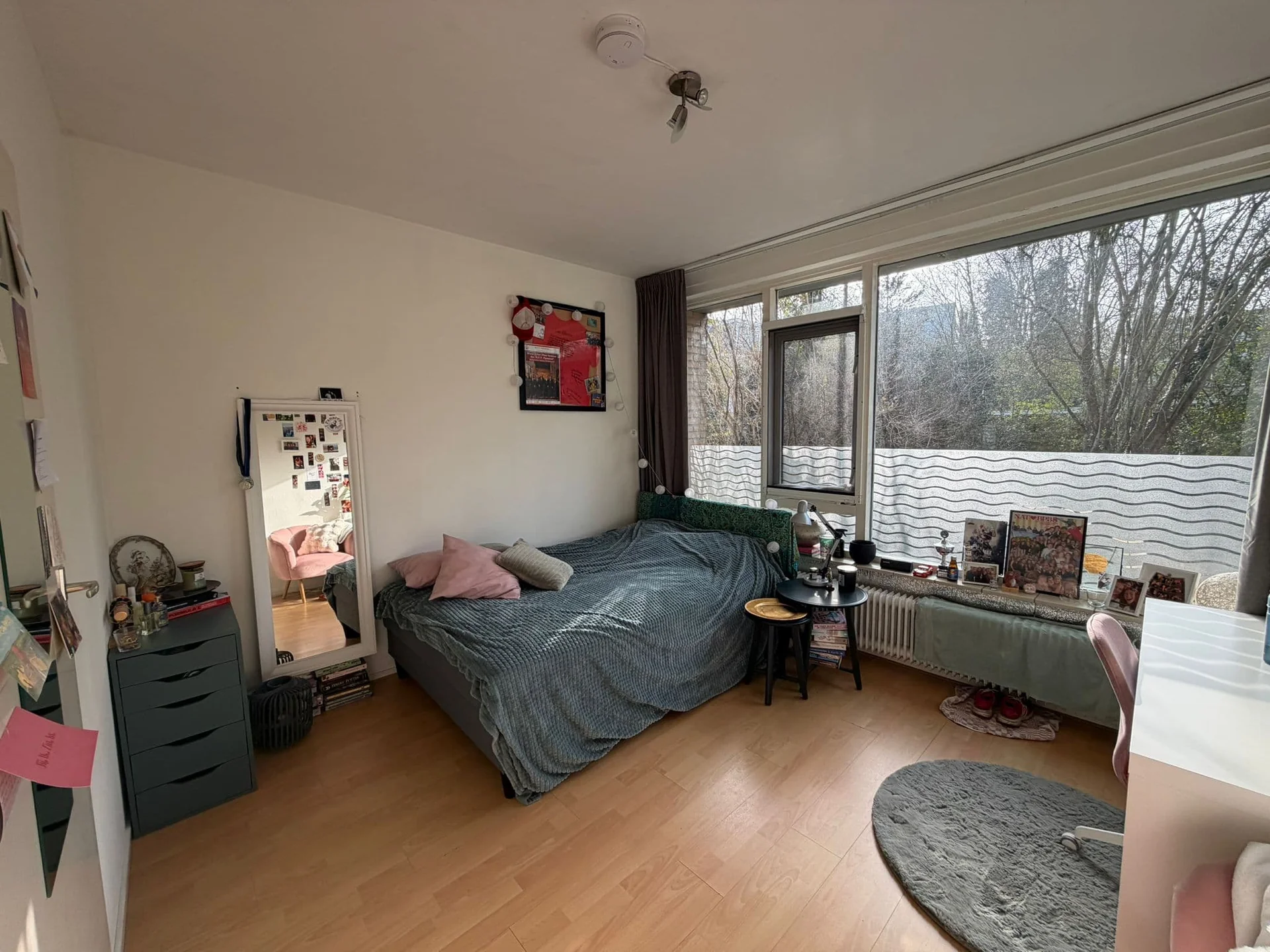 geblurde versie van de foto als achtergrond