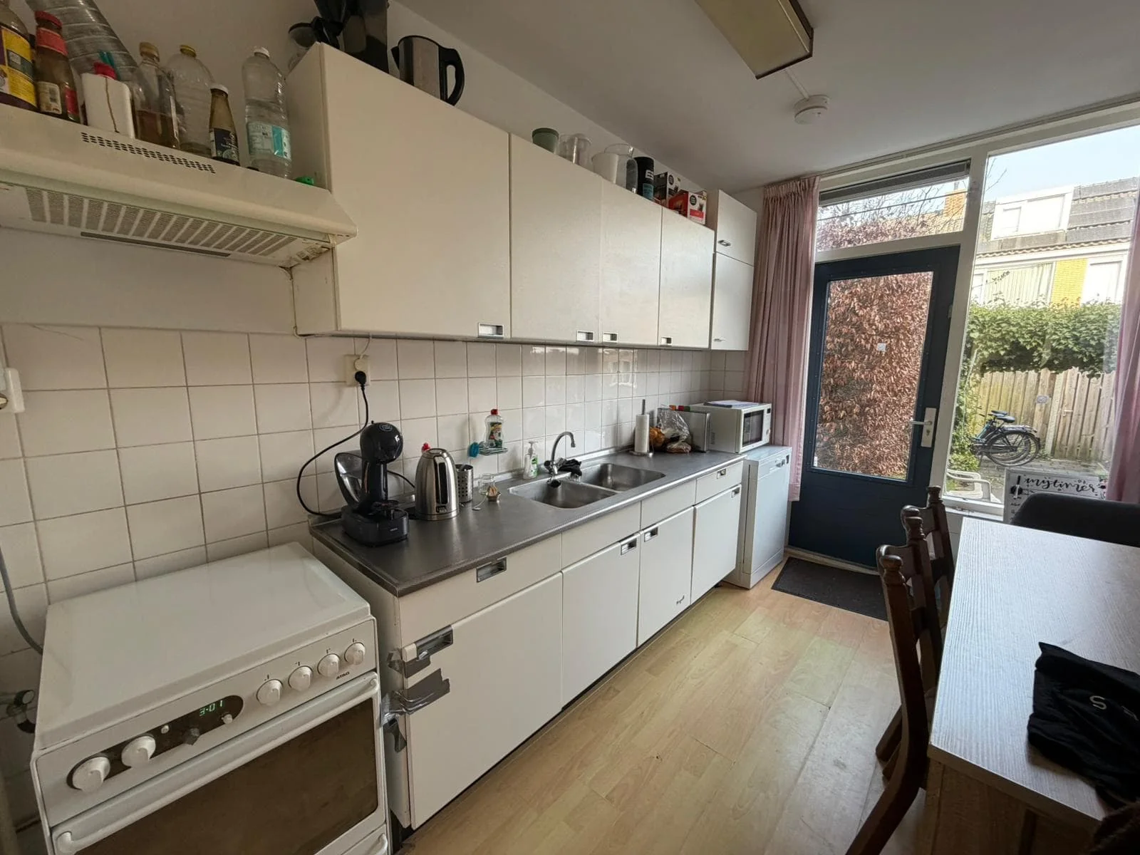 geblurde versie van de foto als achtergrond