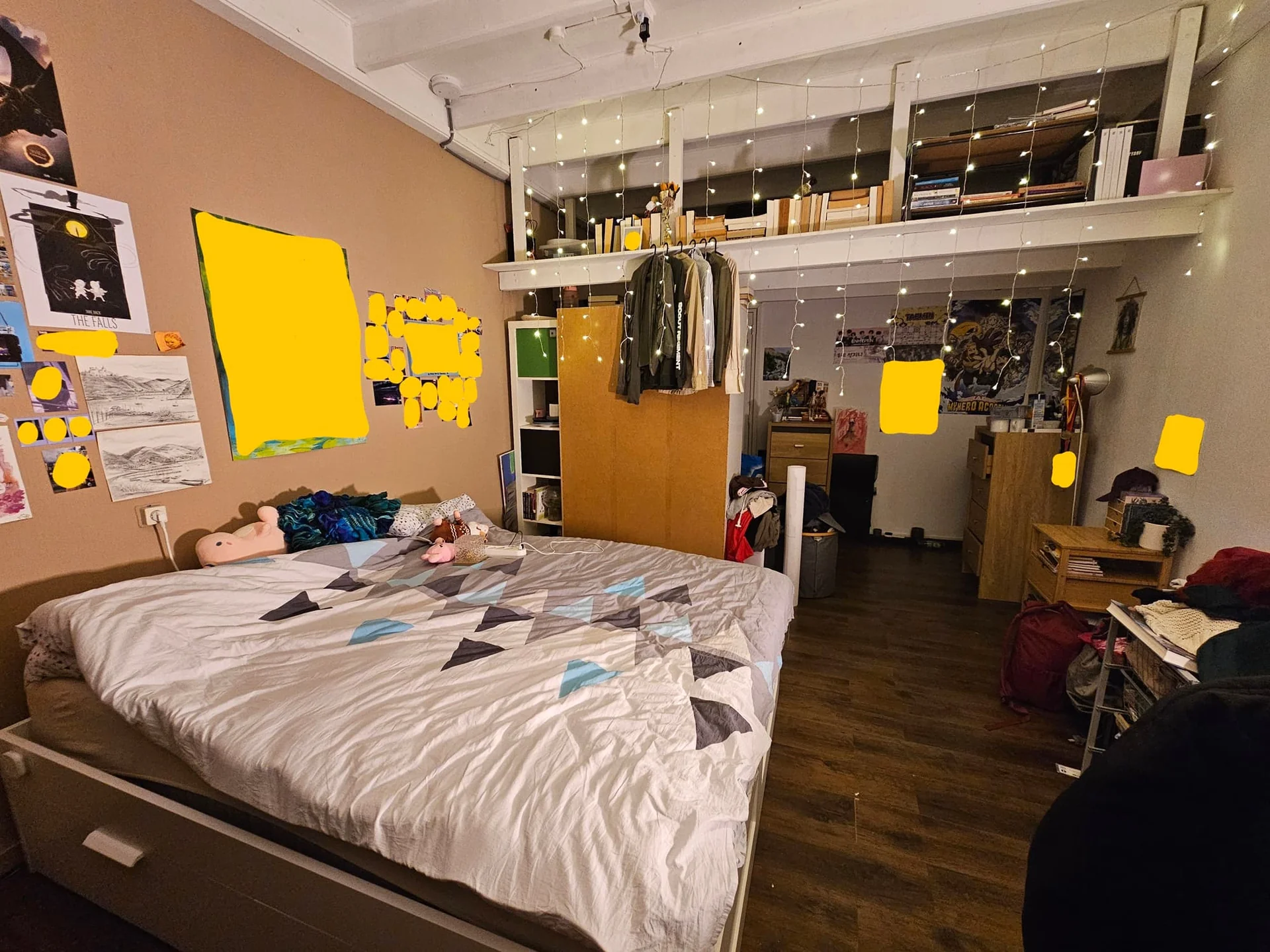 geblurde versie van de foto als achtergrond