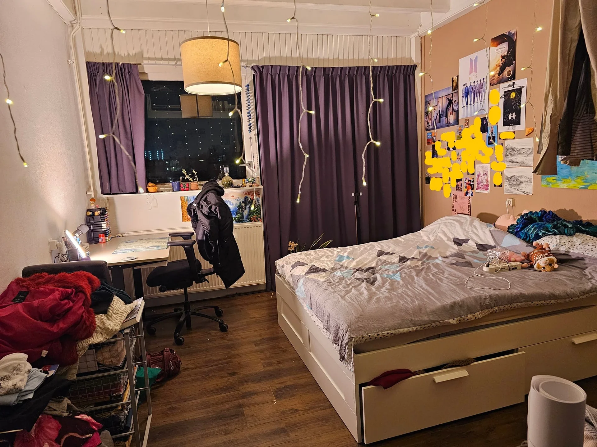 geblurde versie van de foto als achtergrond