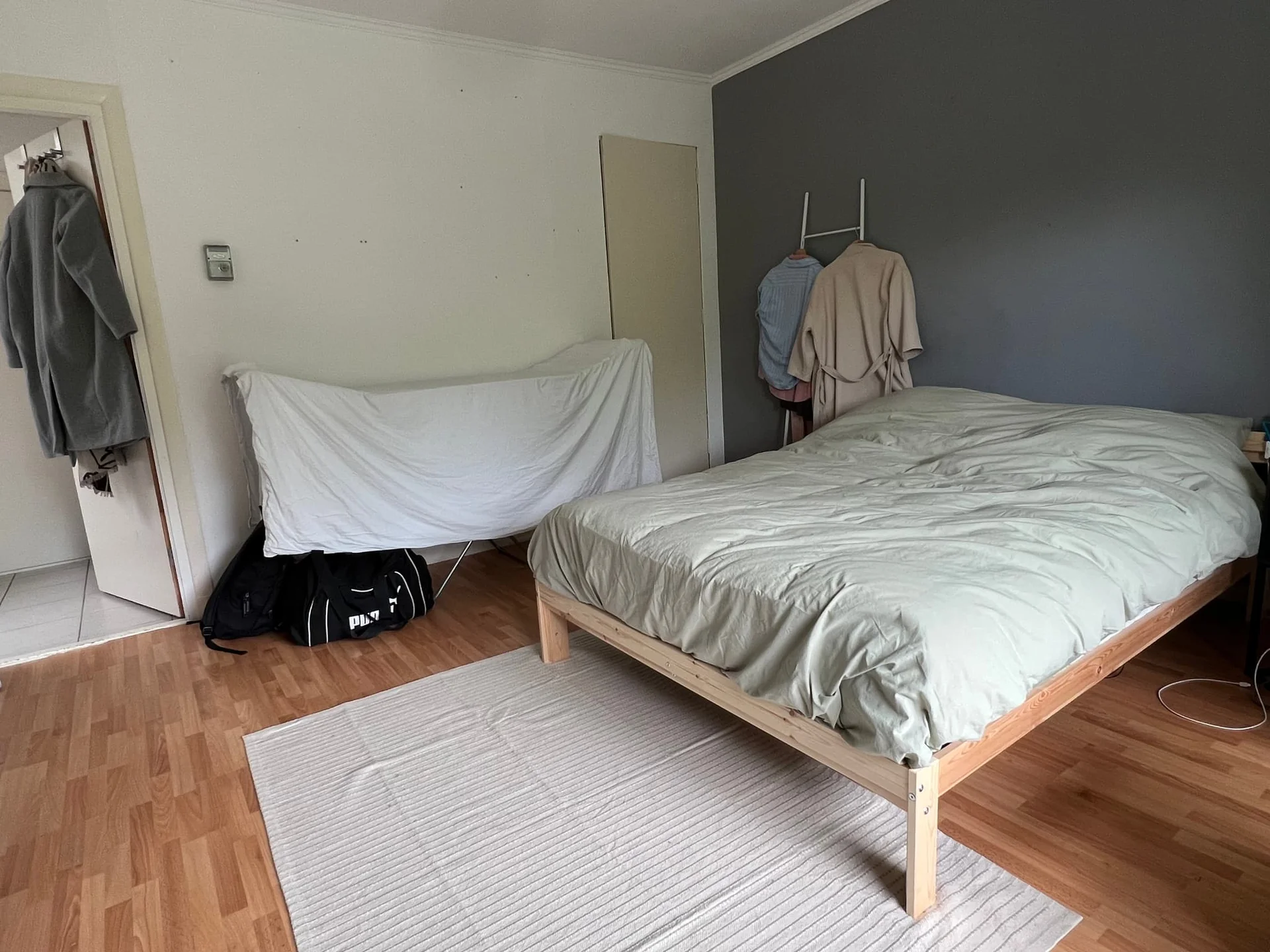 geblurde versie van de foto als achtergrond