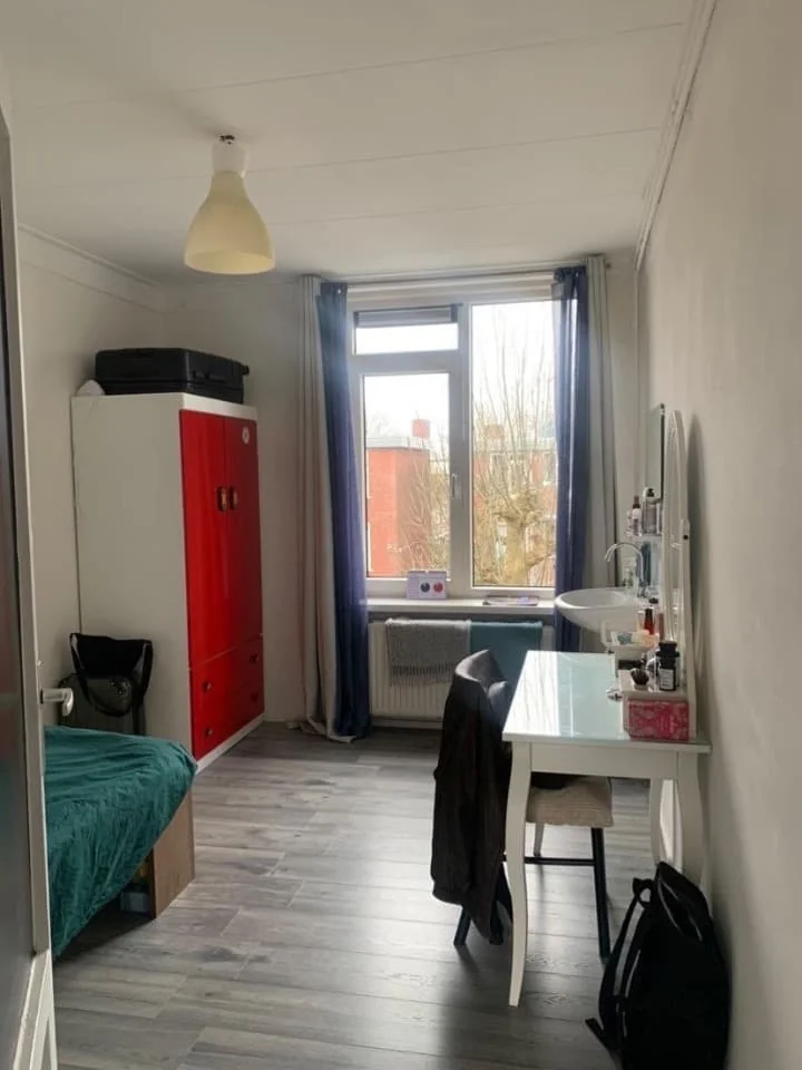 geblurde versie van de foto als achtergrond