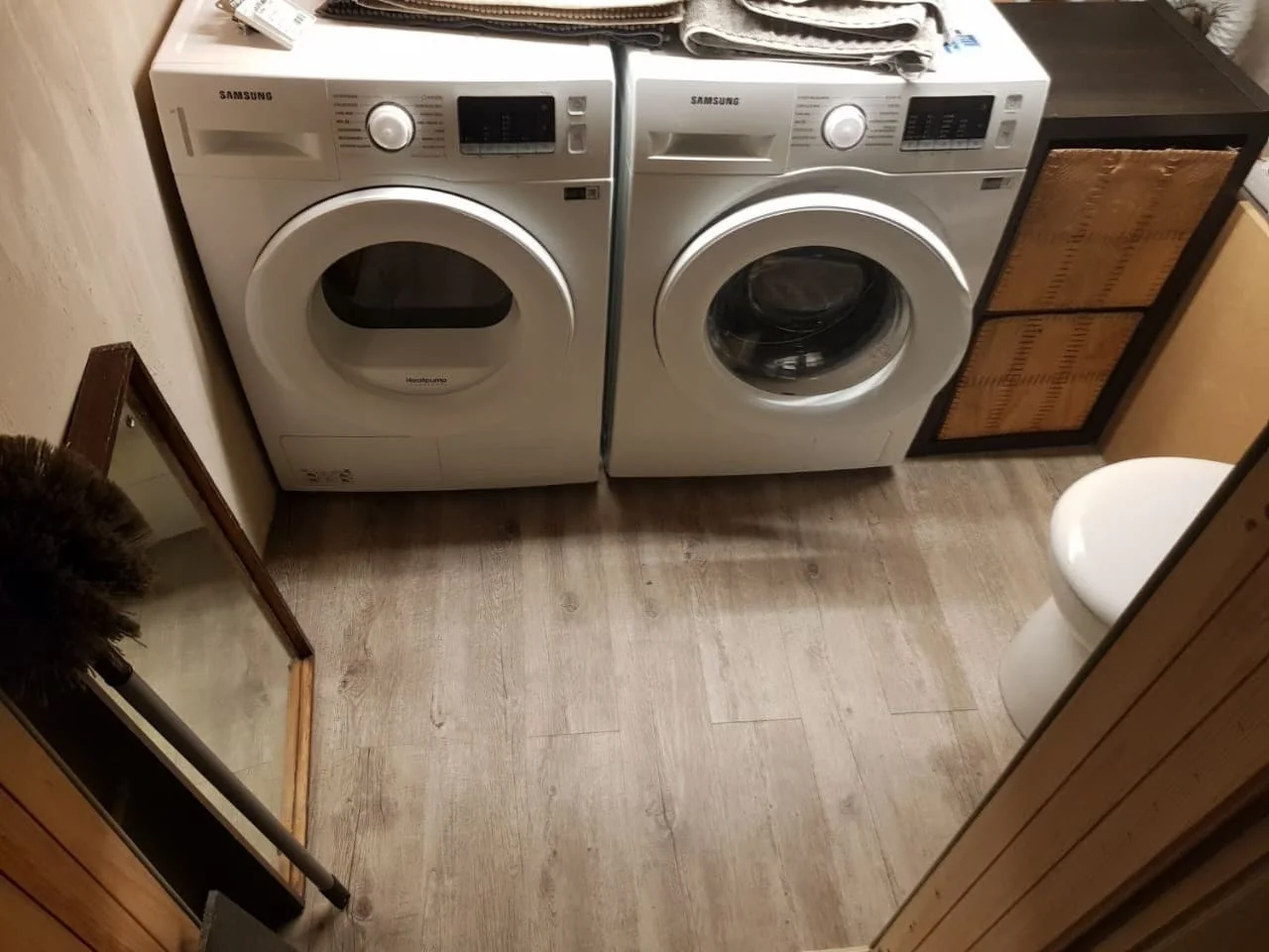 geblurde versie van de foto als achtergrond