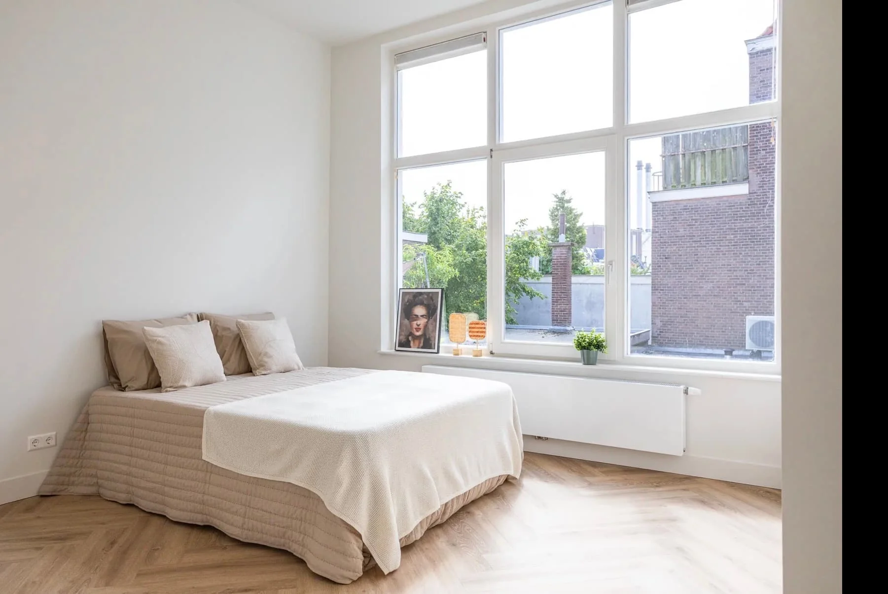 geblurde versie van de foto als achtergrond