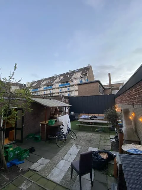 geblurde versie van de foto als achtergrond