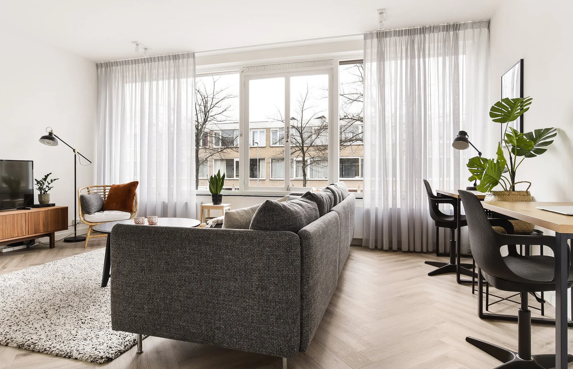 geblurde versie van de foto als achtergrond