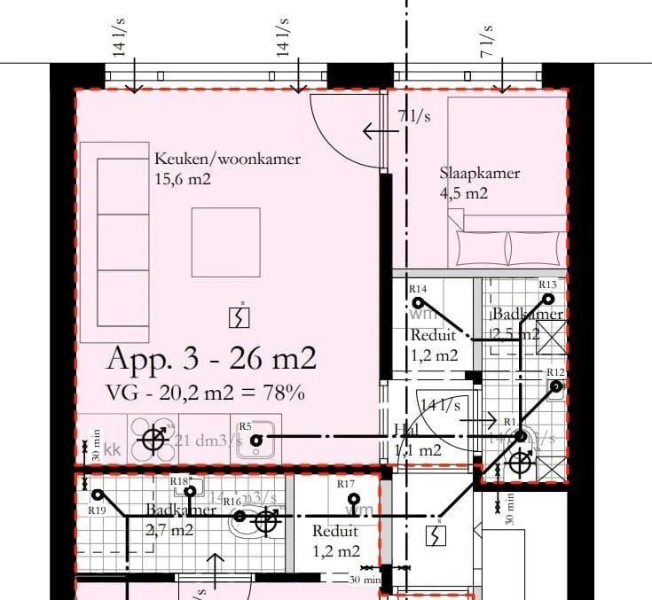 Foto van de Studio gelegen aan de Van Starkenborghstraat in Groningen