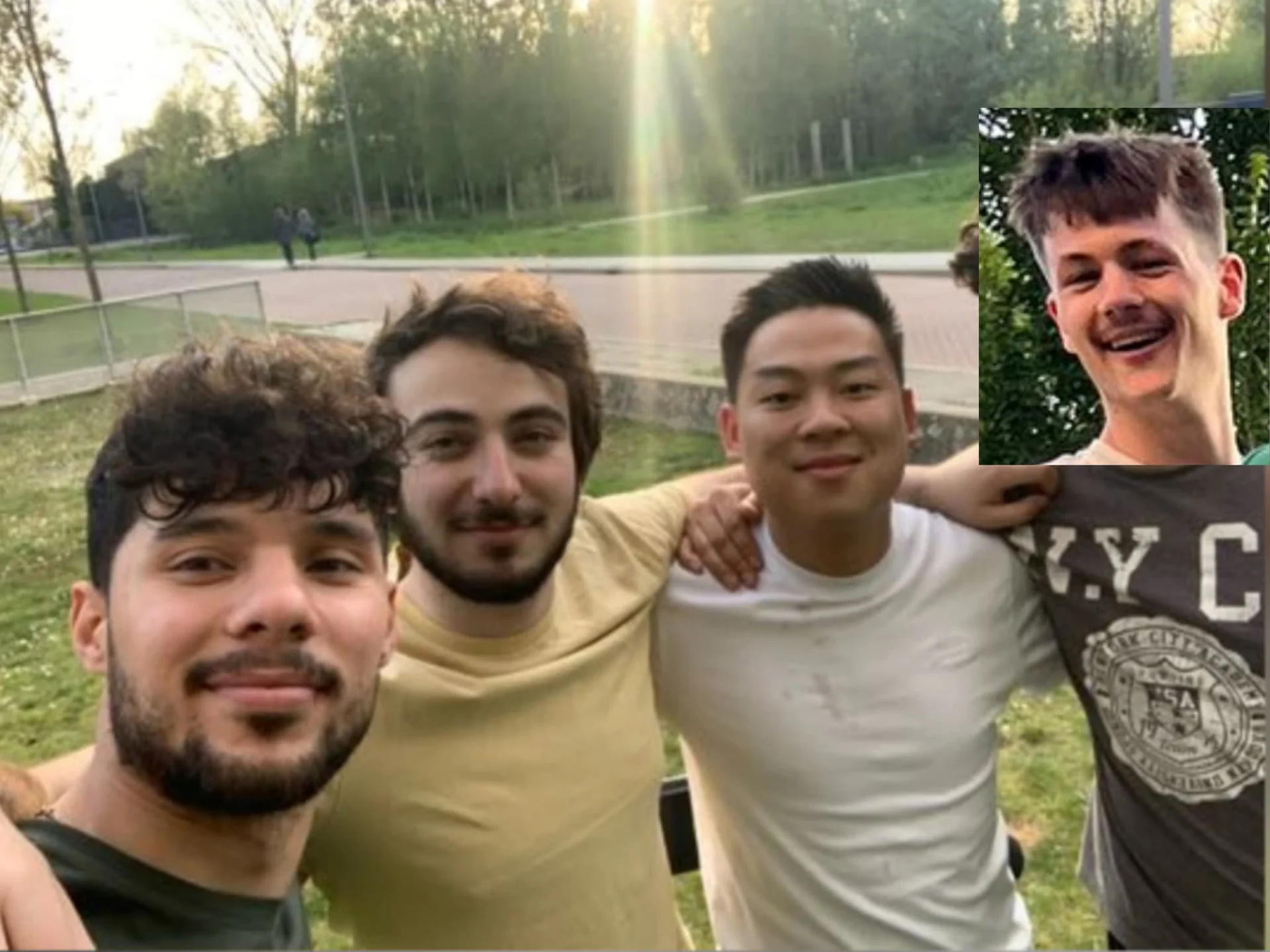 geblurde versie van de foto als achtergrond