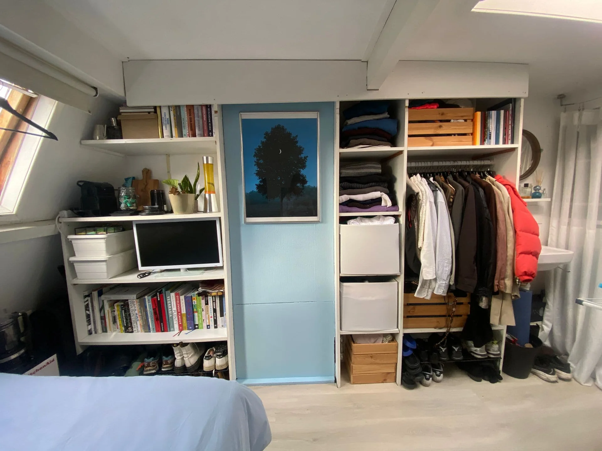 geblurde versie van de foto als achtergrond