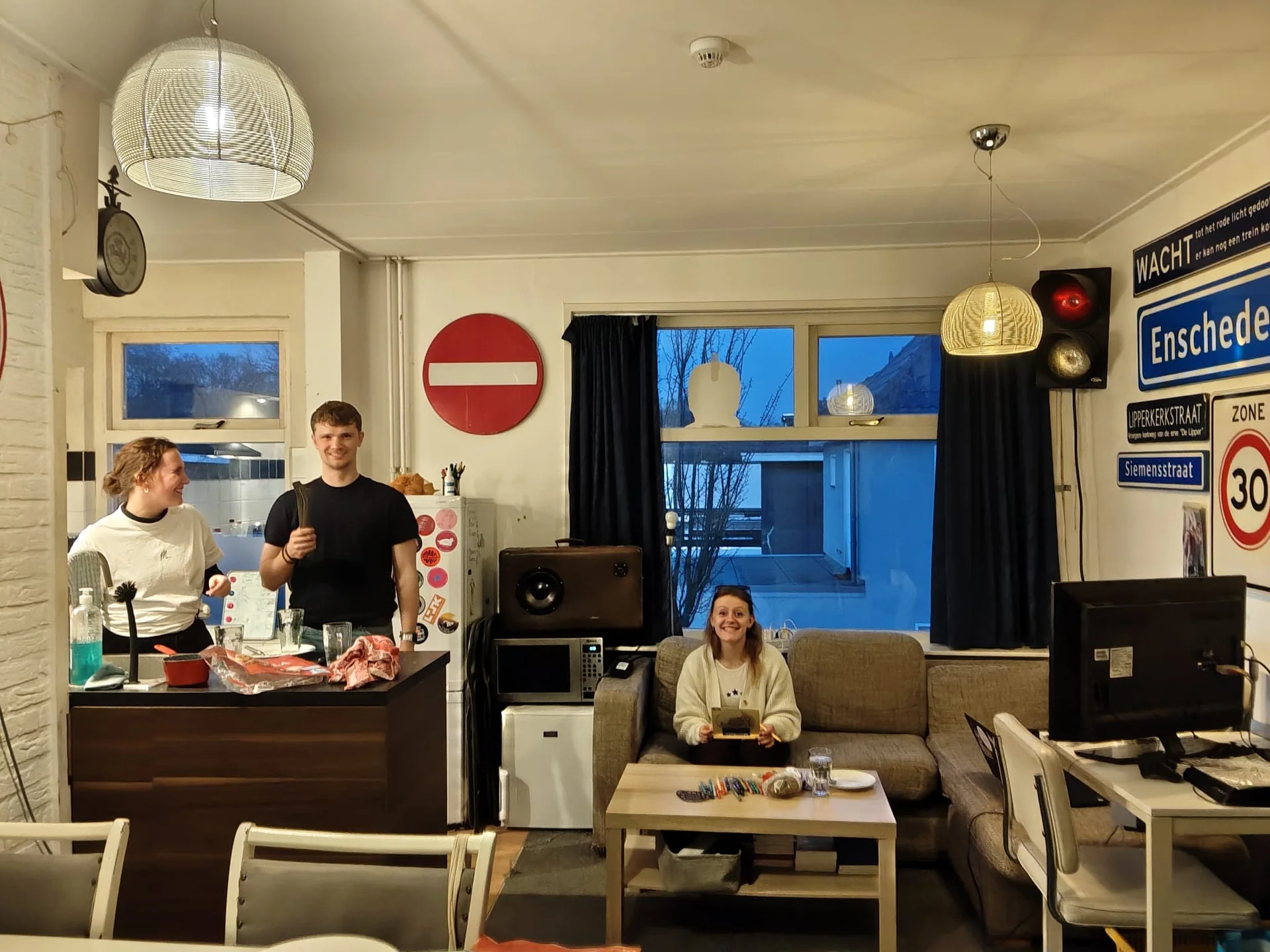 geblurde versie van de foto als achtergrond