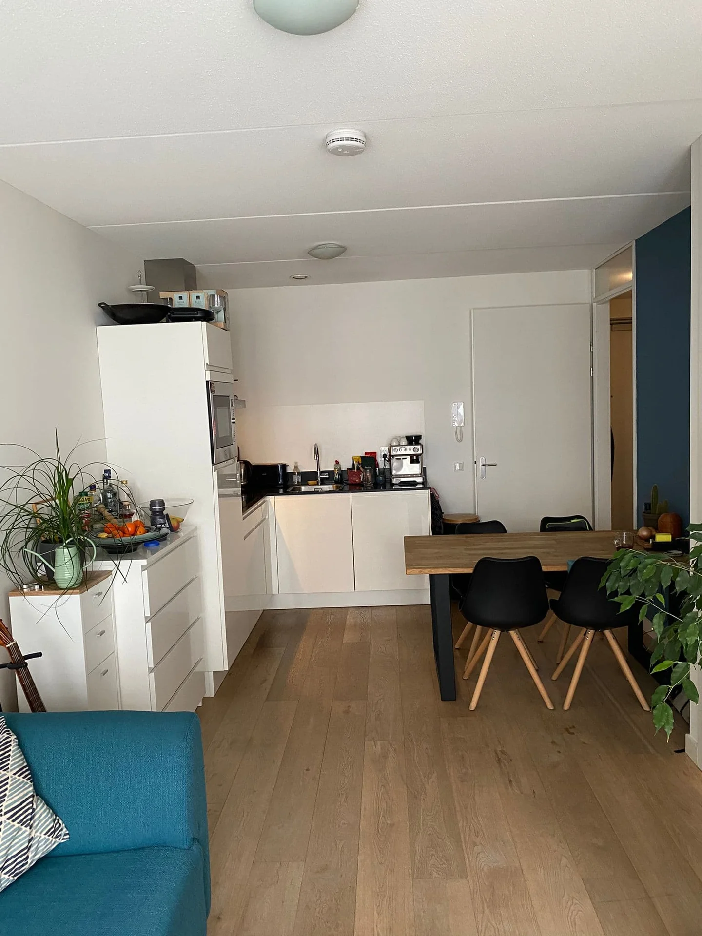 geblurde versie van de foto als achtergrond