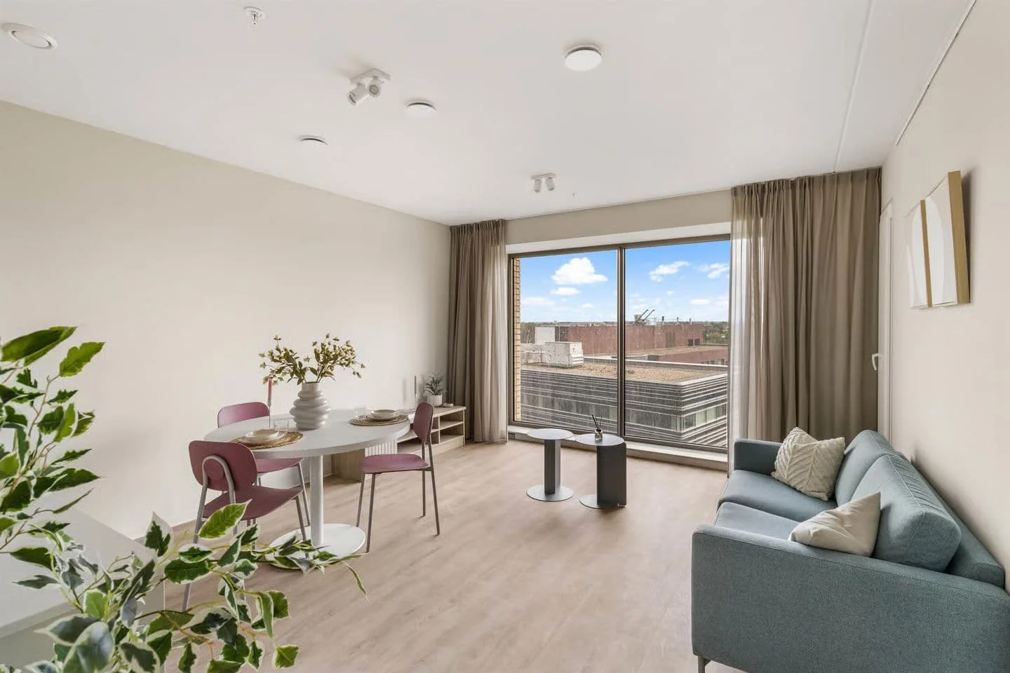 geblurde versie van de foto als achtergrond