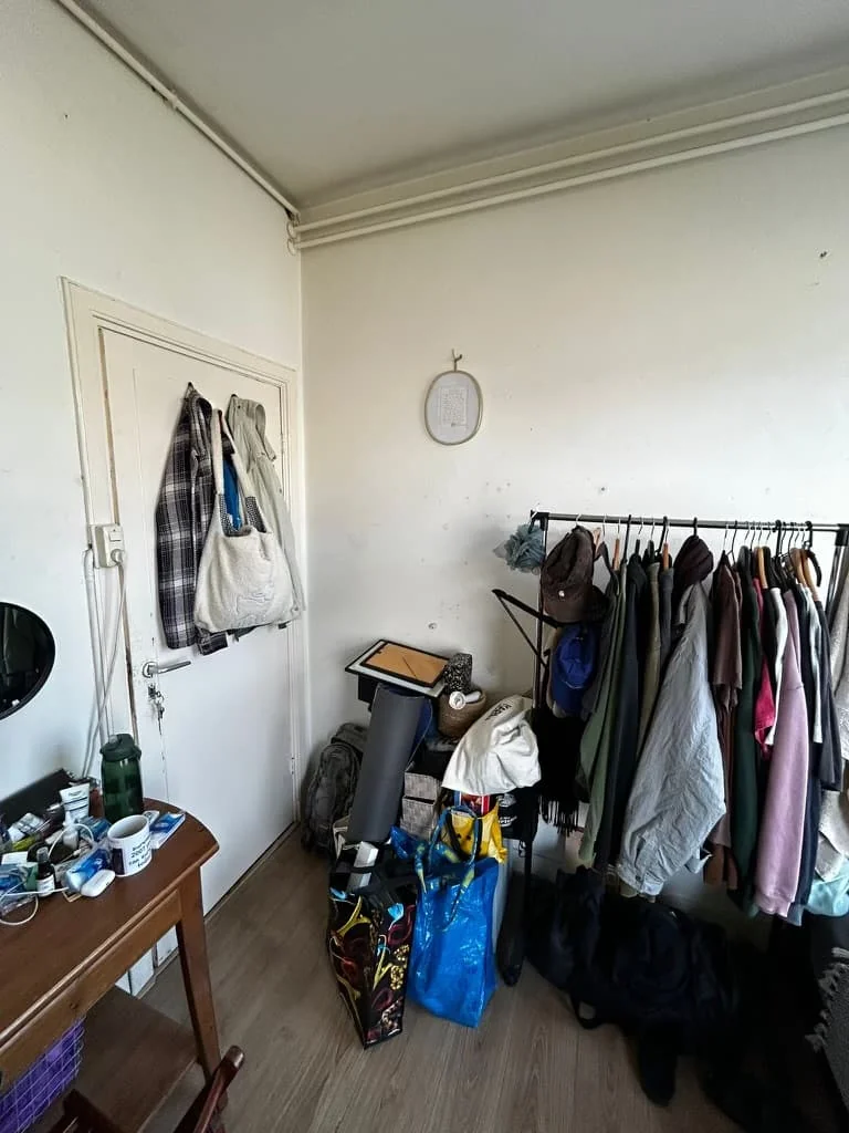 geblurde versie van de foto als achtergrond