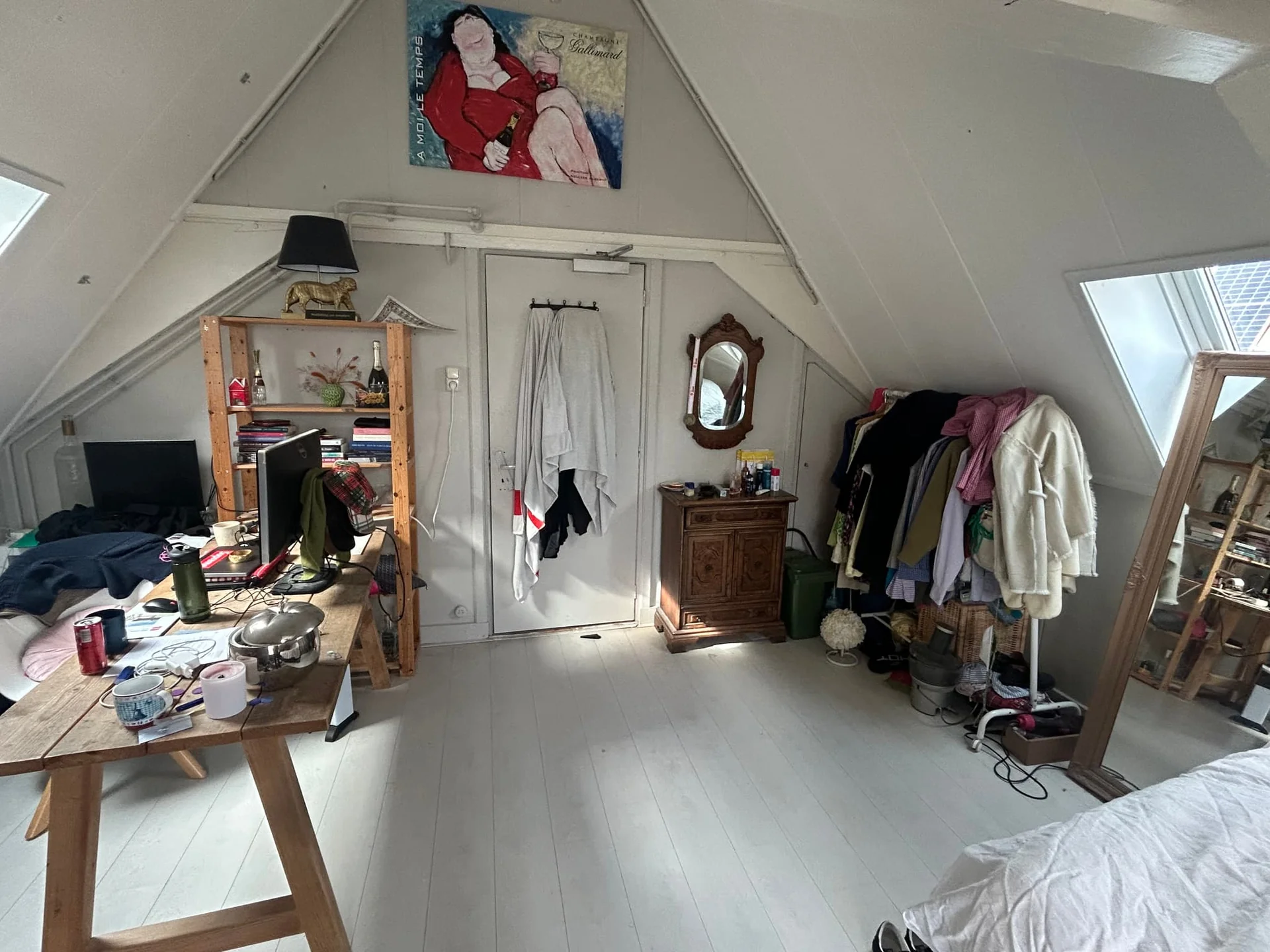 geblurde versie van de foto als achtergrond