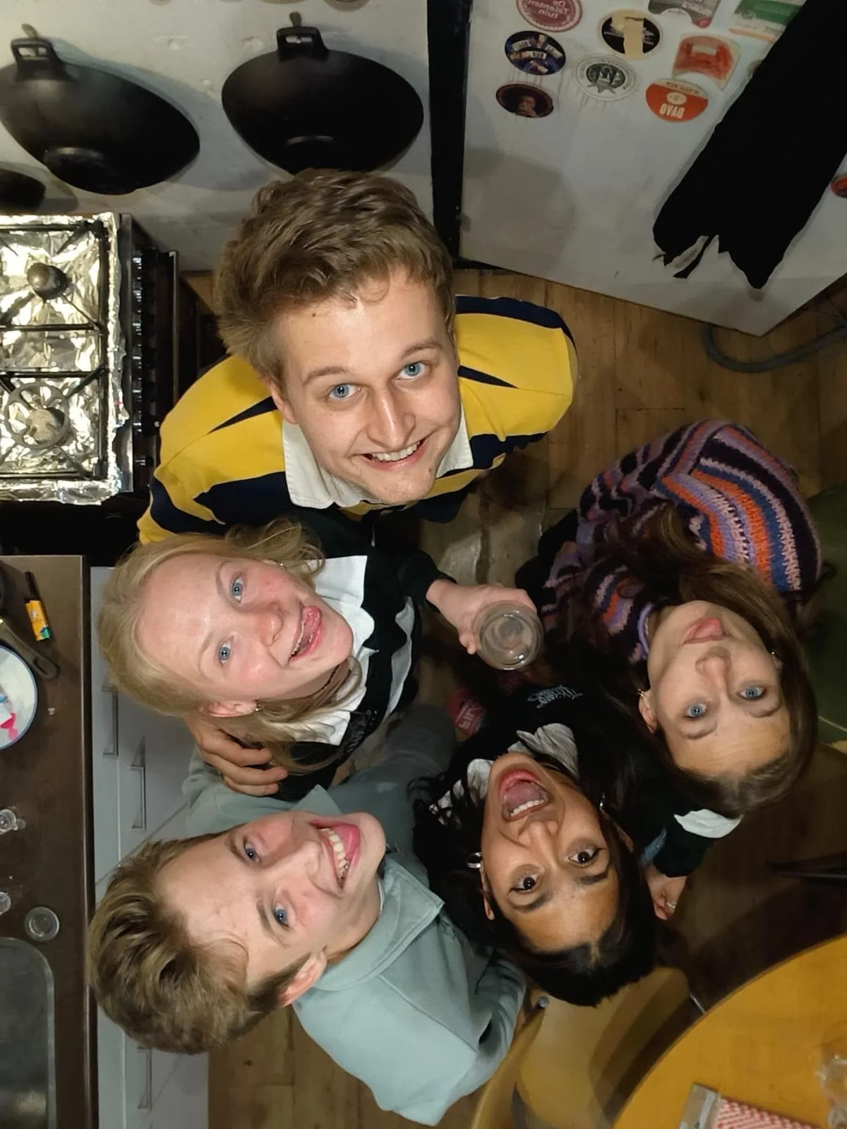 geblurde versie van de foto als achtergrond