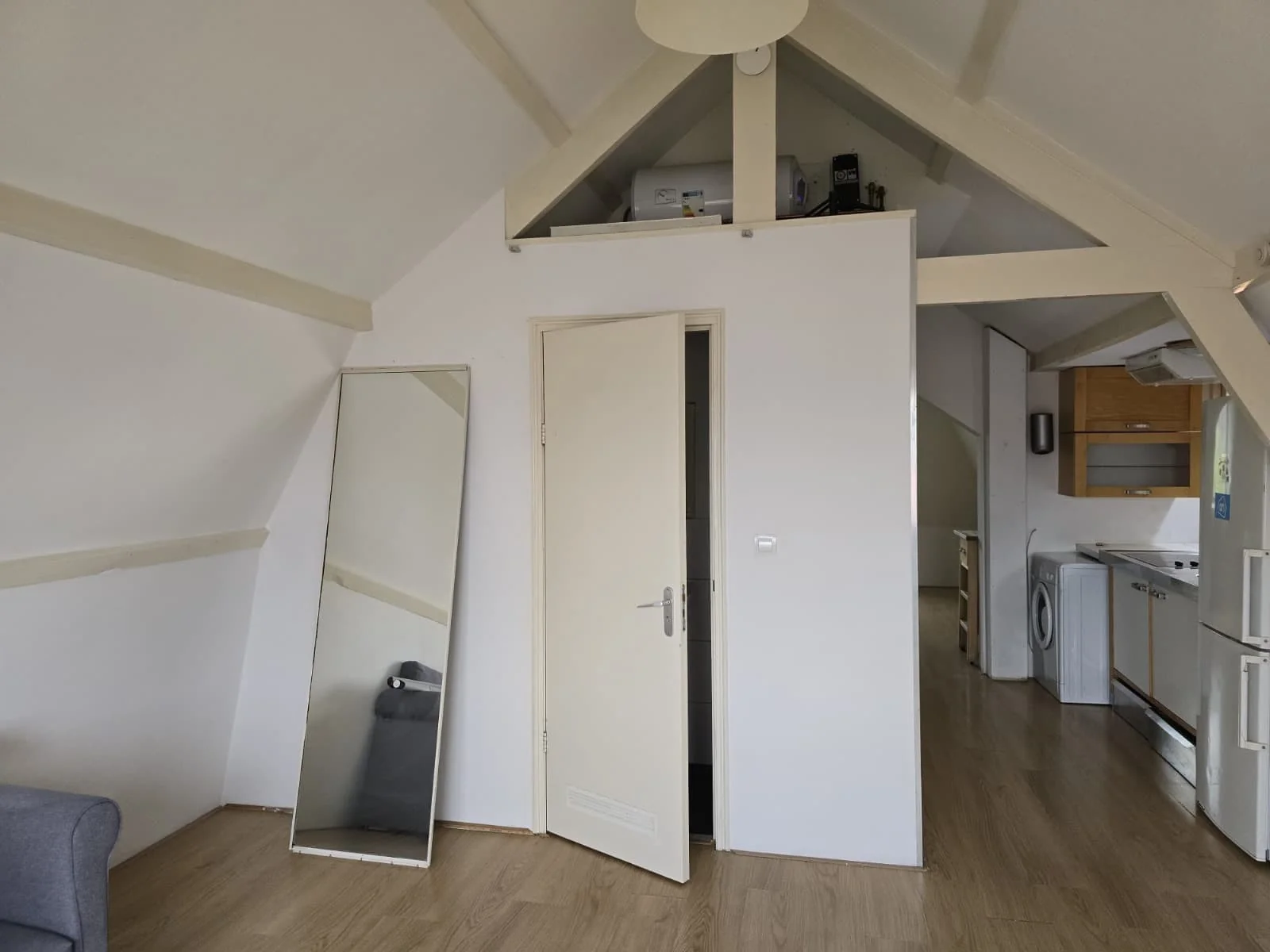 geblurde versie van de foto als achtergrond