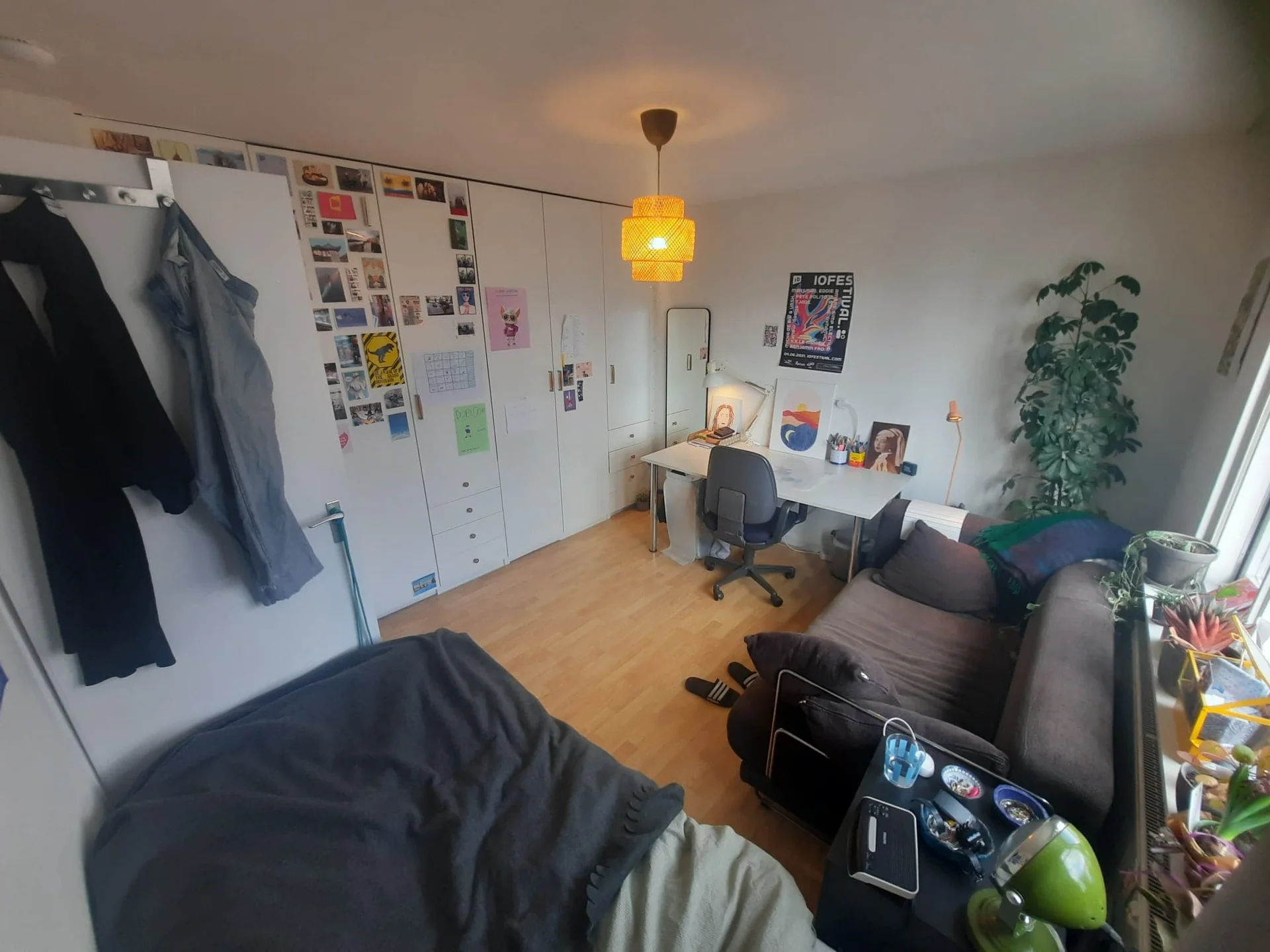 geblurde versie van de foto als achtergrond