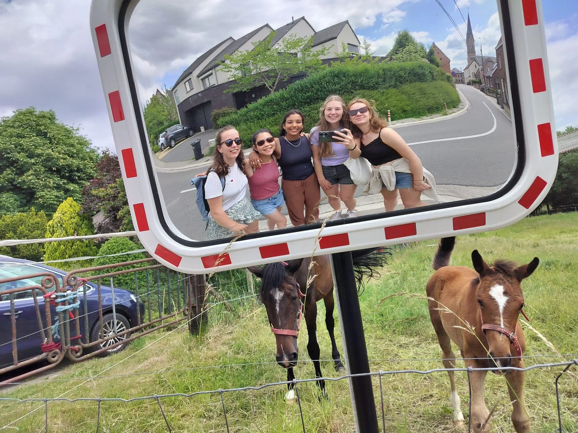 geblurde versie van de foto als achtergrond