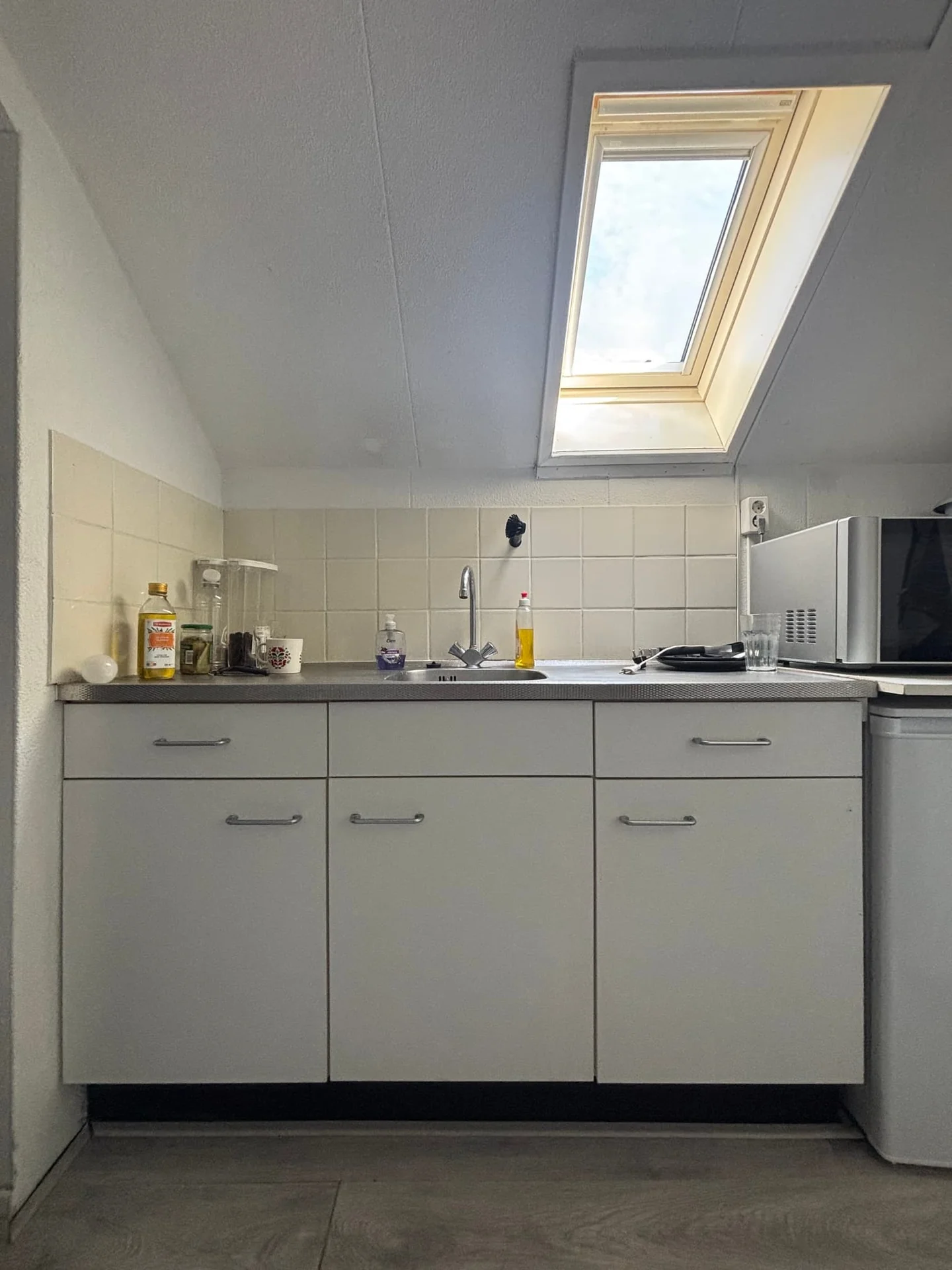 geblurde versie van de foto als achtergrond