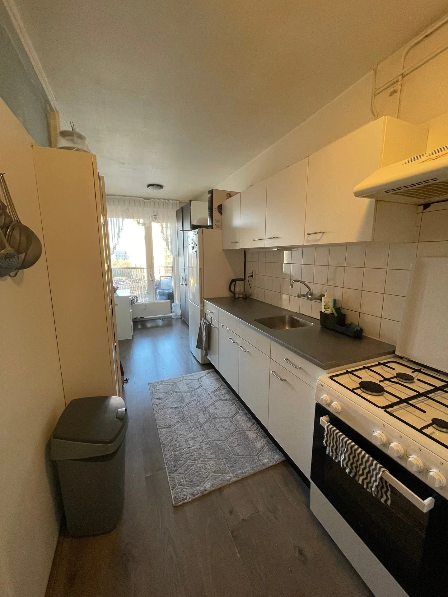 geblurde versie van de foto als achtergrond