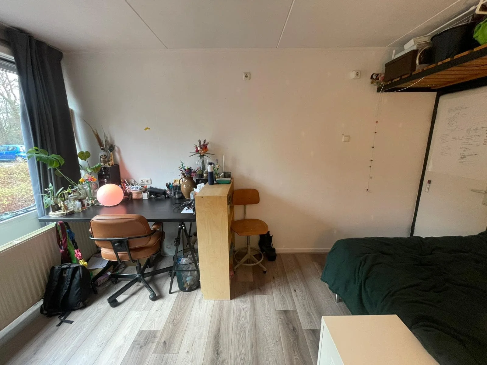 geblurde versie van de foto als achtergrond