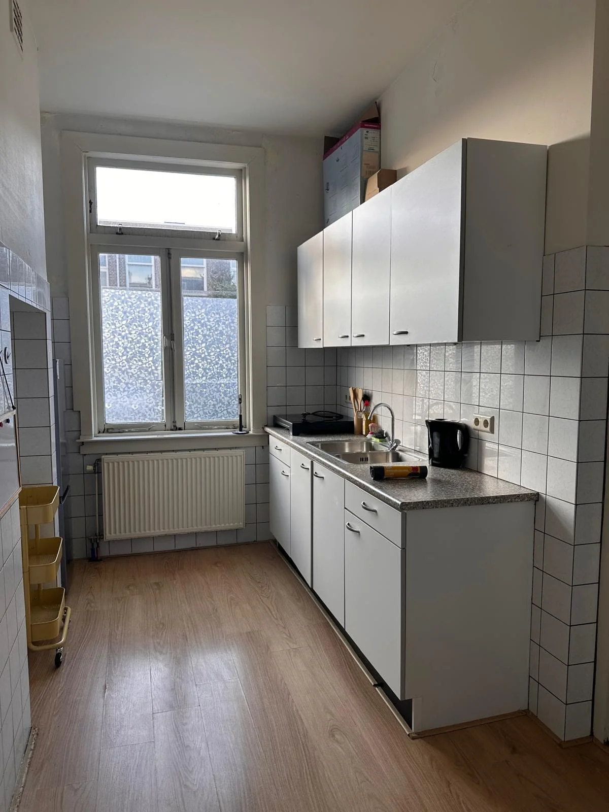 geblurde versie van de foto als achtergrond