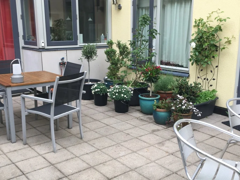 geblurde versie van de foto als achtergrond