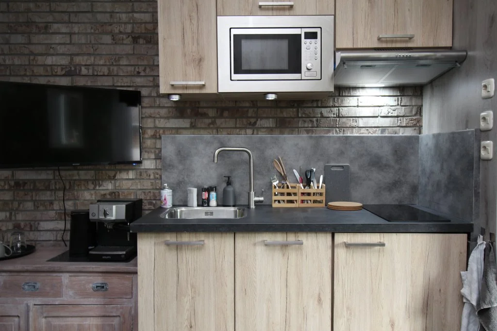 geblurde versie van de foto als achtergrond