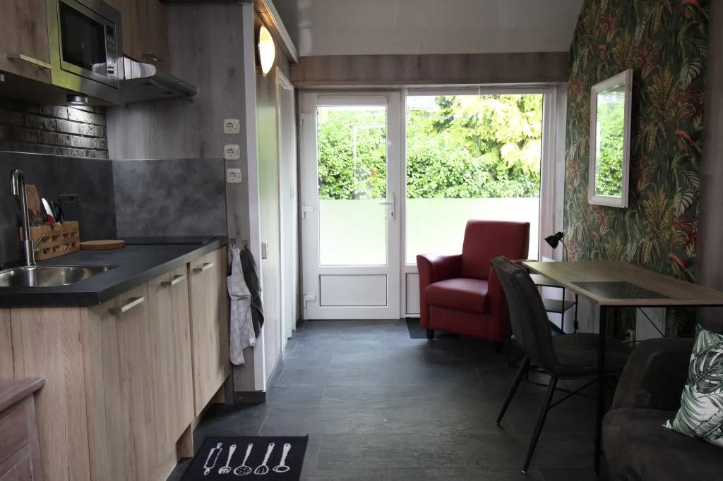 geblurde versie van de foto als achtergrond