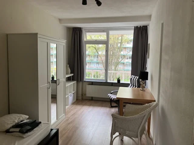 geblurde versie van de foto als achtergrond