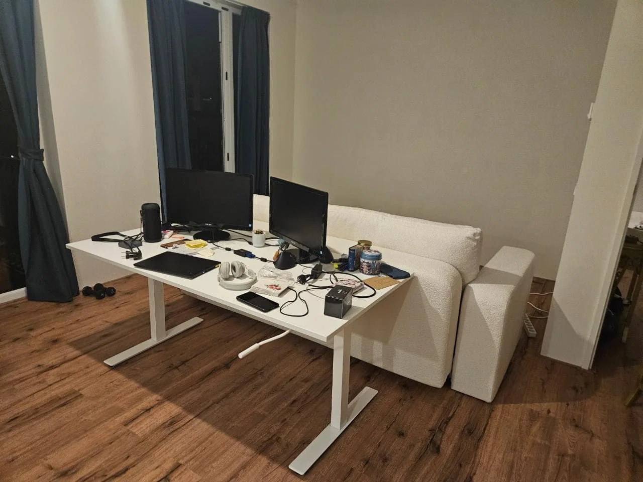 geblurde versie van de foto als achtergrond