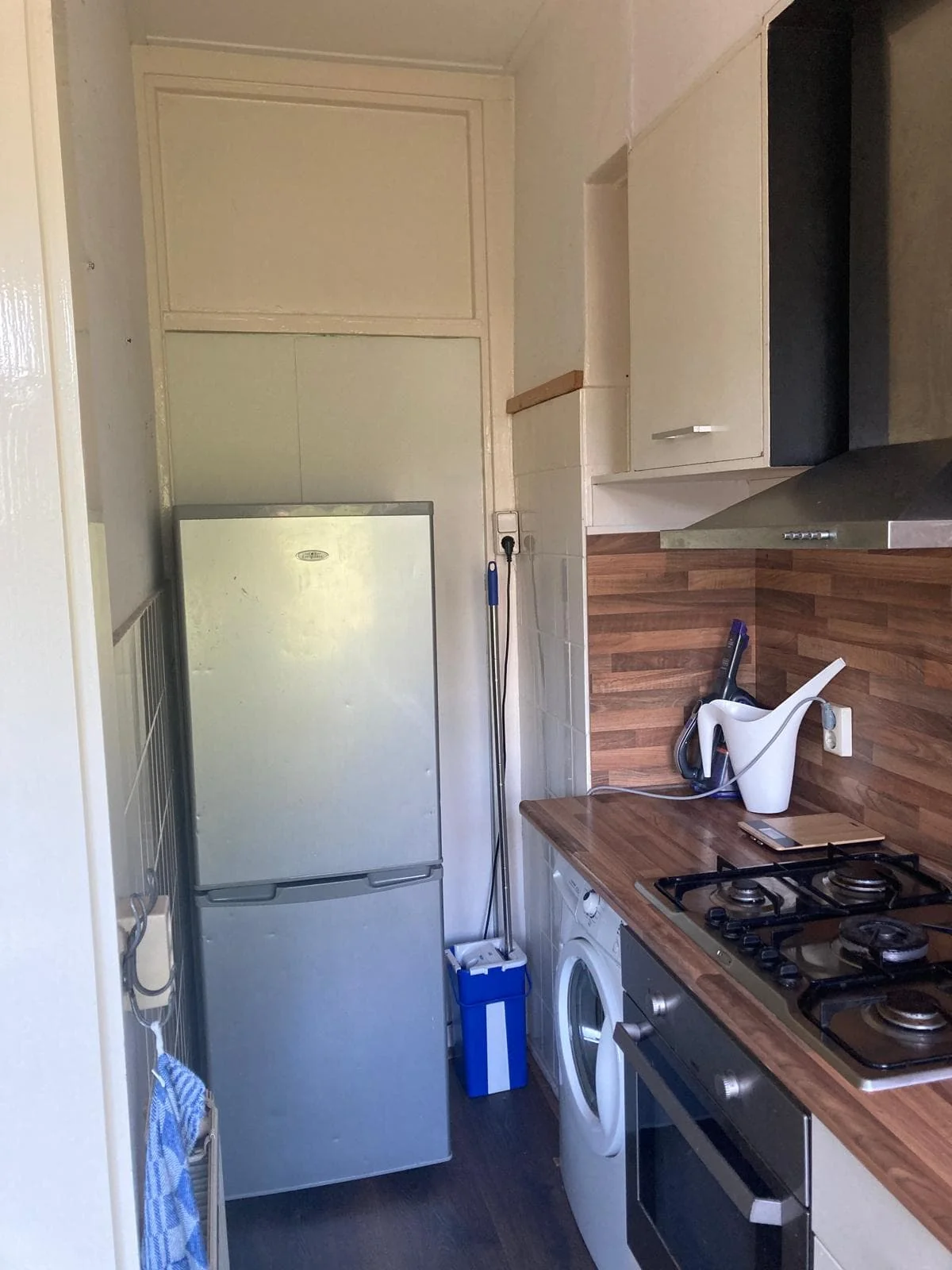 geblurde versie van de foto als achtergrond