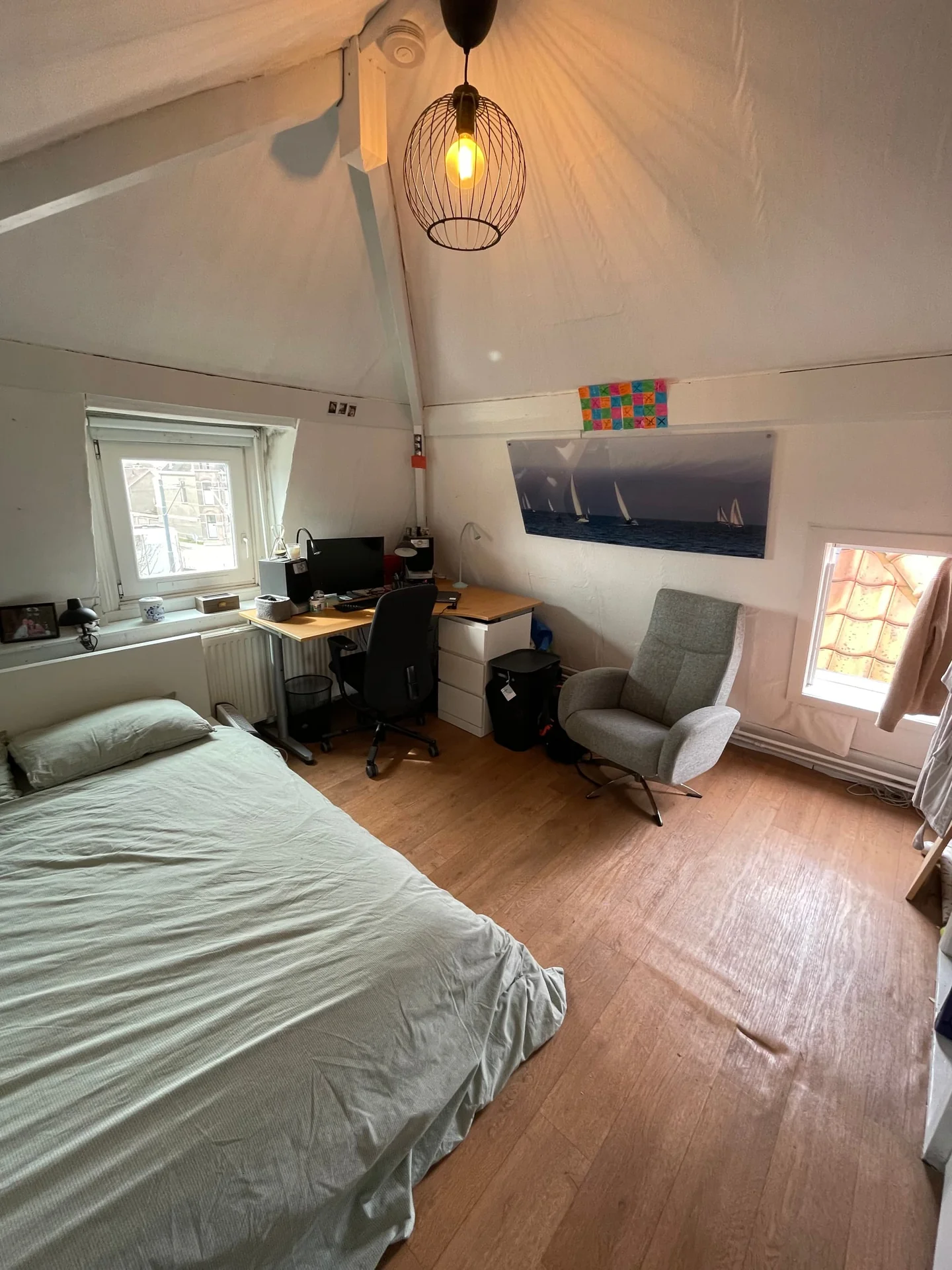 geblurde versie van de foto als achtergrond