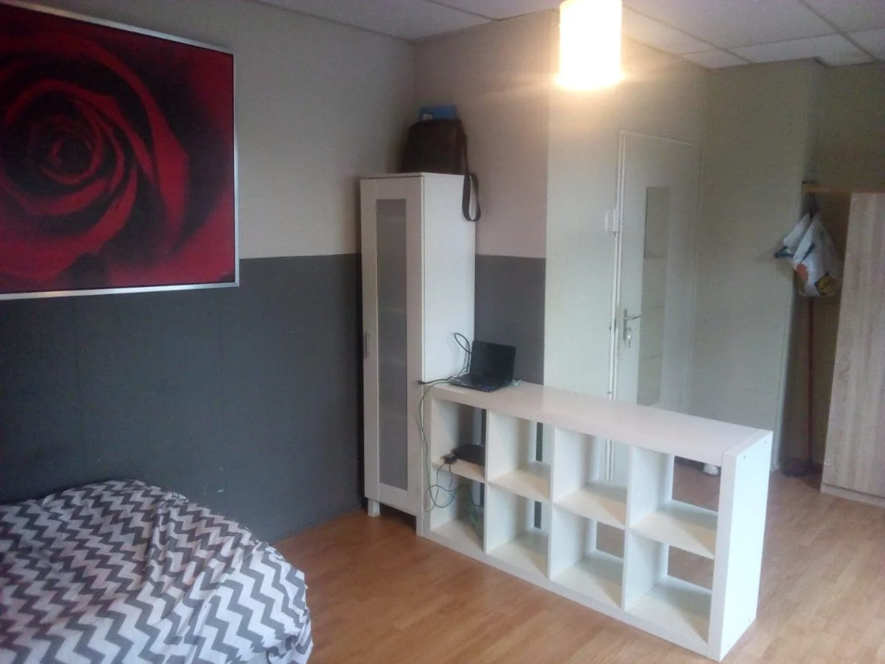 geblurde versie van de foto als achtergrond