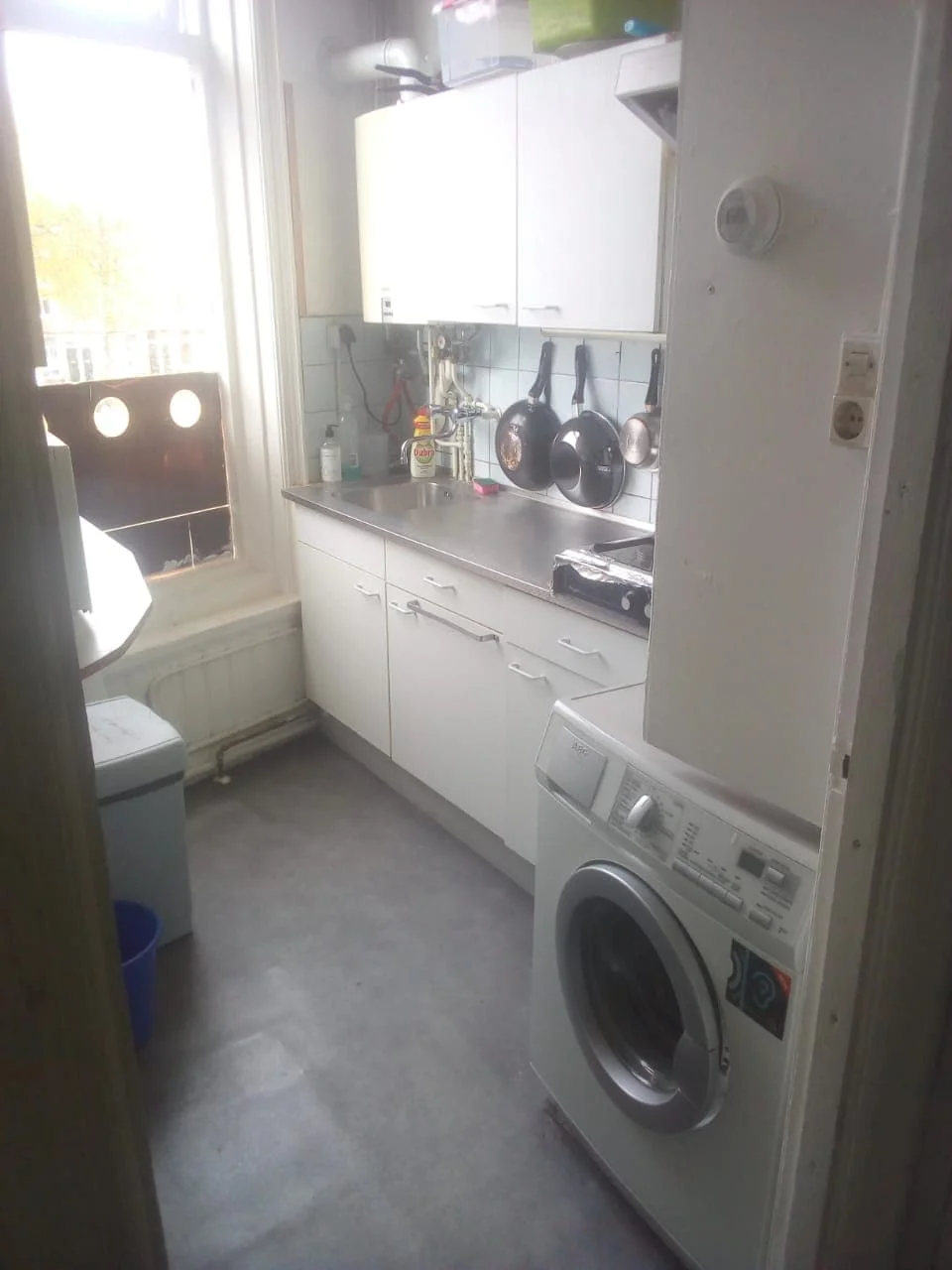 geblurde versie van de foto als achtergrond