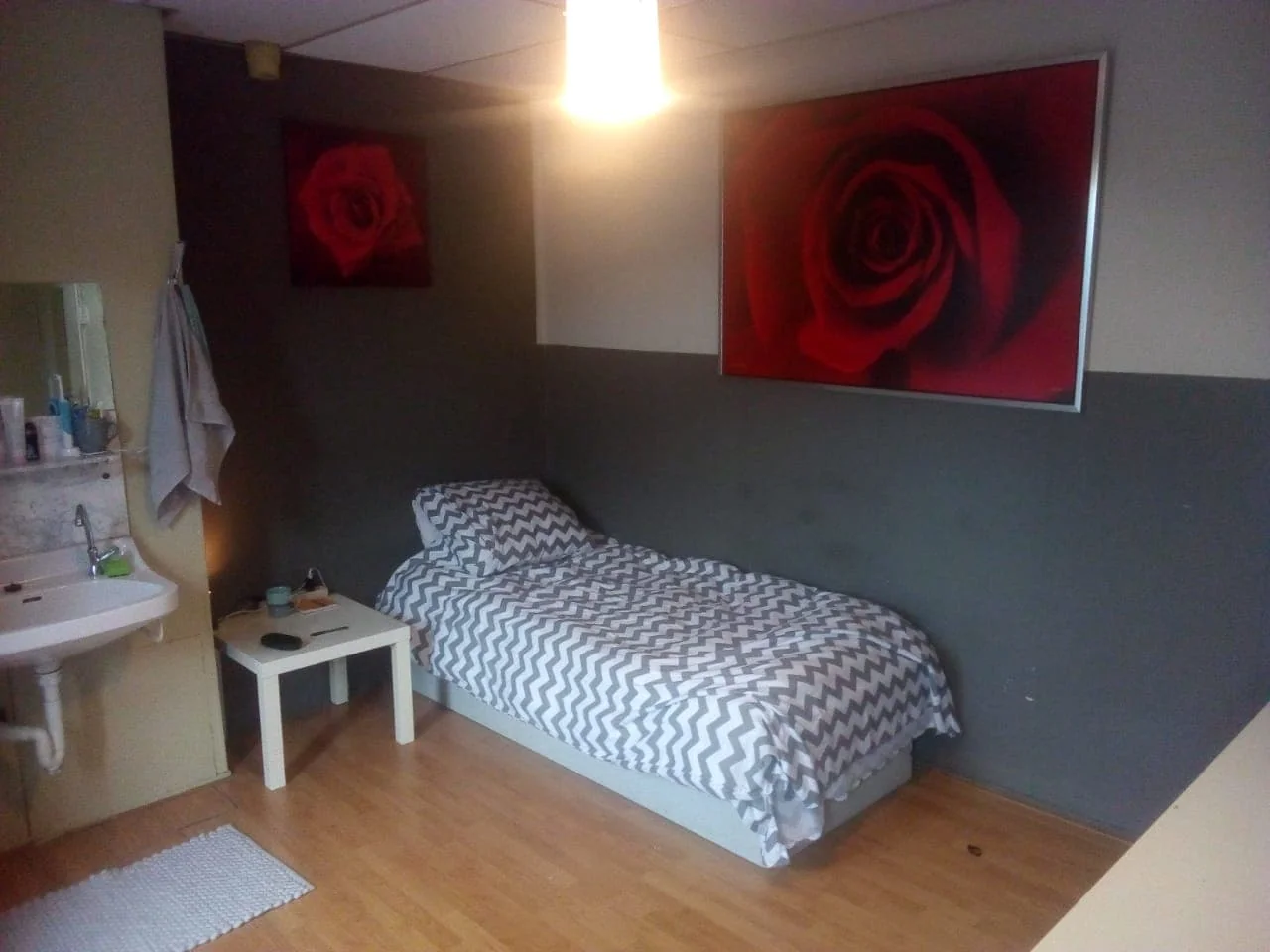 geblurde versie van de foto als achtergrond