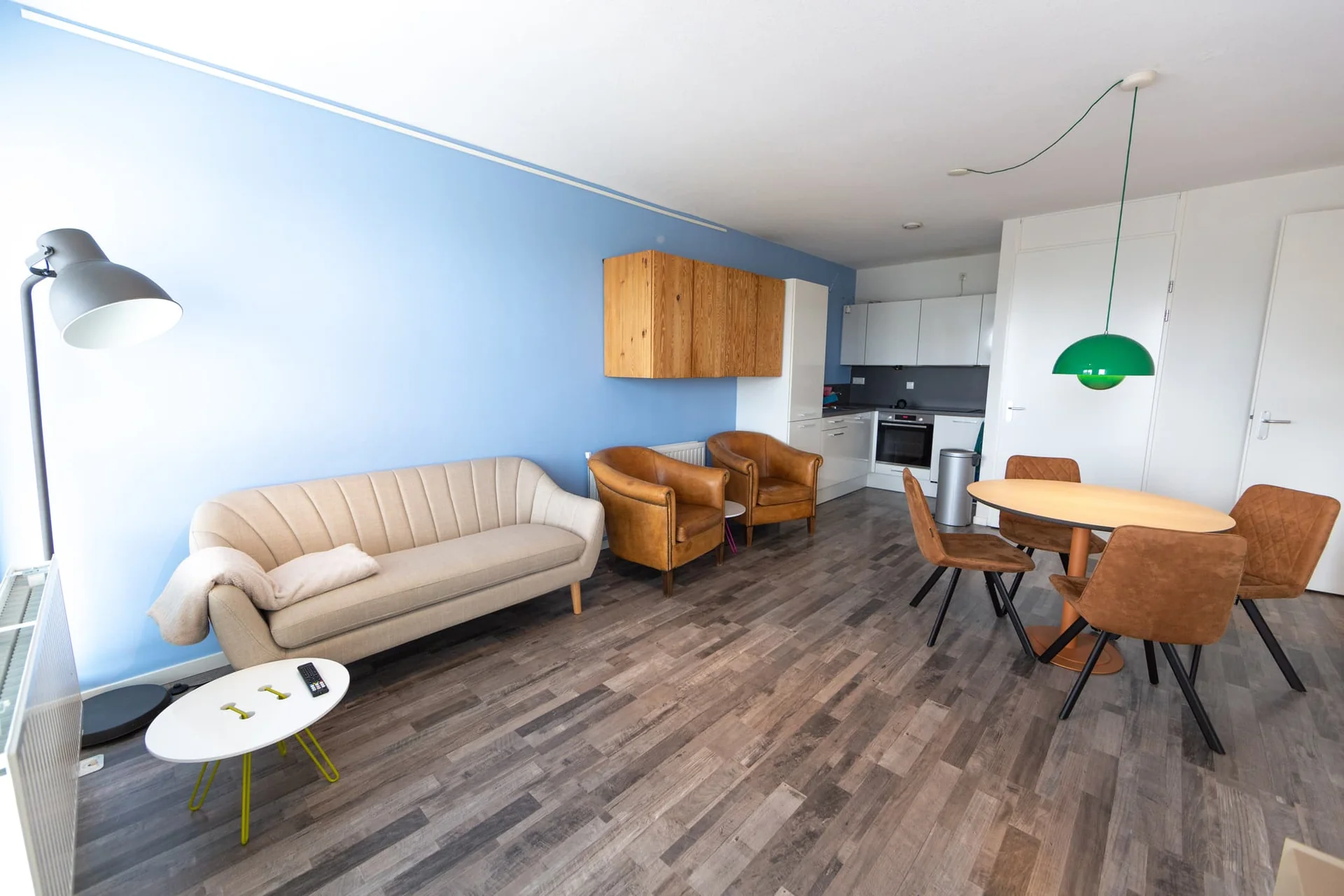 geblurde versie van de foto als achtergrond