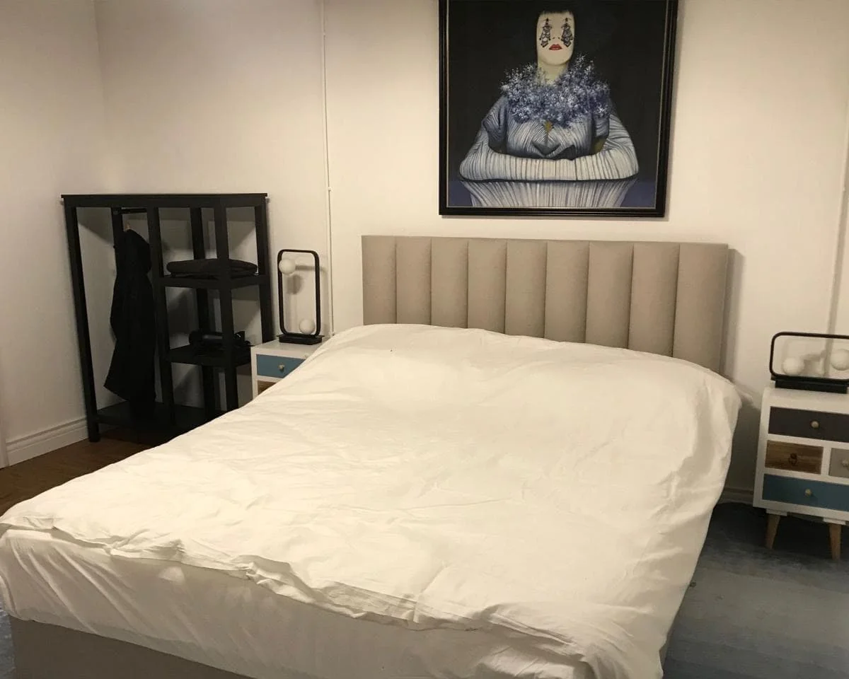 geblurde versie van de foto als achtergrond