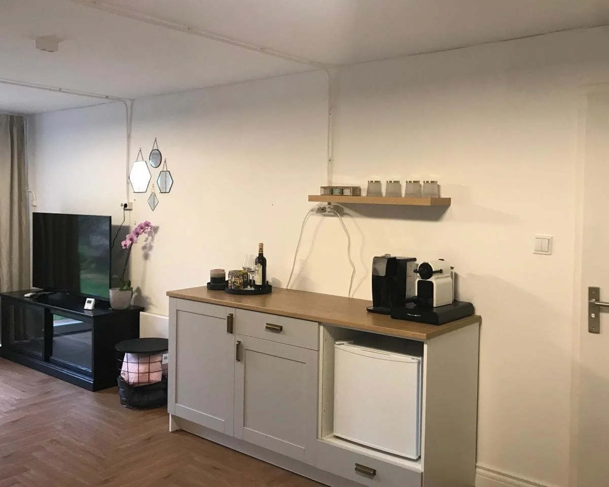 geblurde versie van de foto als achtergrond