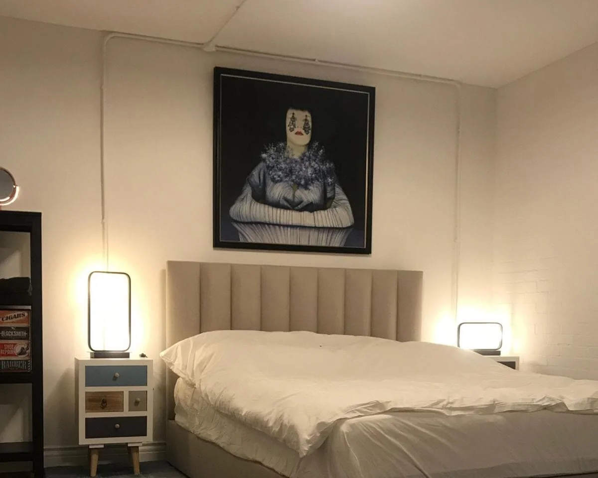 geblurde versie van de foto als achtergrond