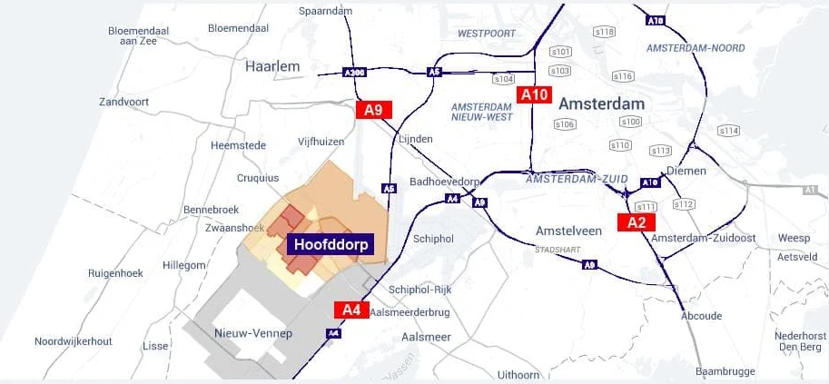 Foto van de Studio gelegen aan de Hoofdweg in Hoofddorp