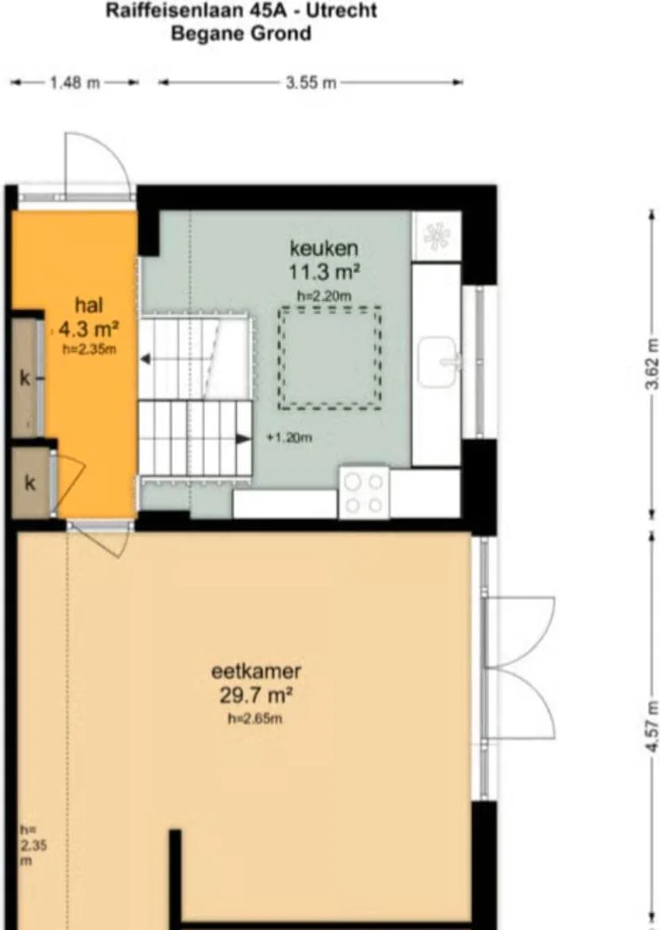 Foto van de Appartement gelegen aan de Burgemeester van der Voort van Zijplaan in Utrecht