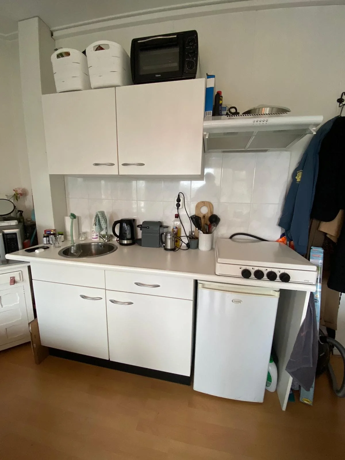 geblurde versie van de foto als achtergrond