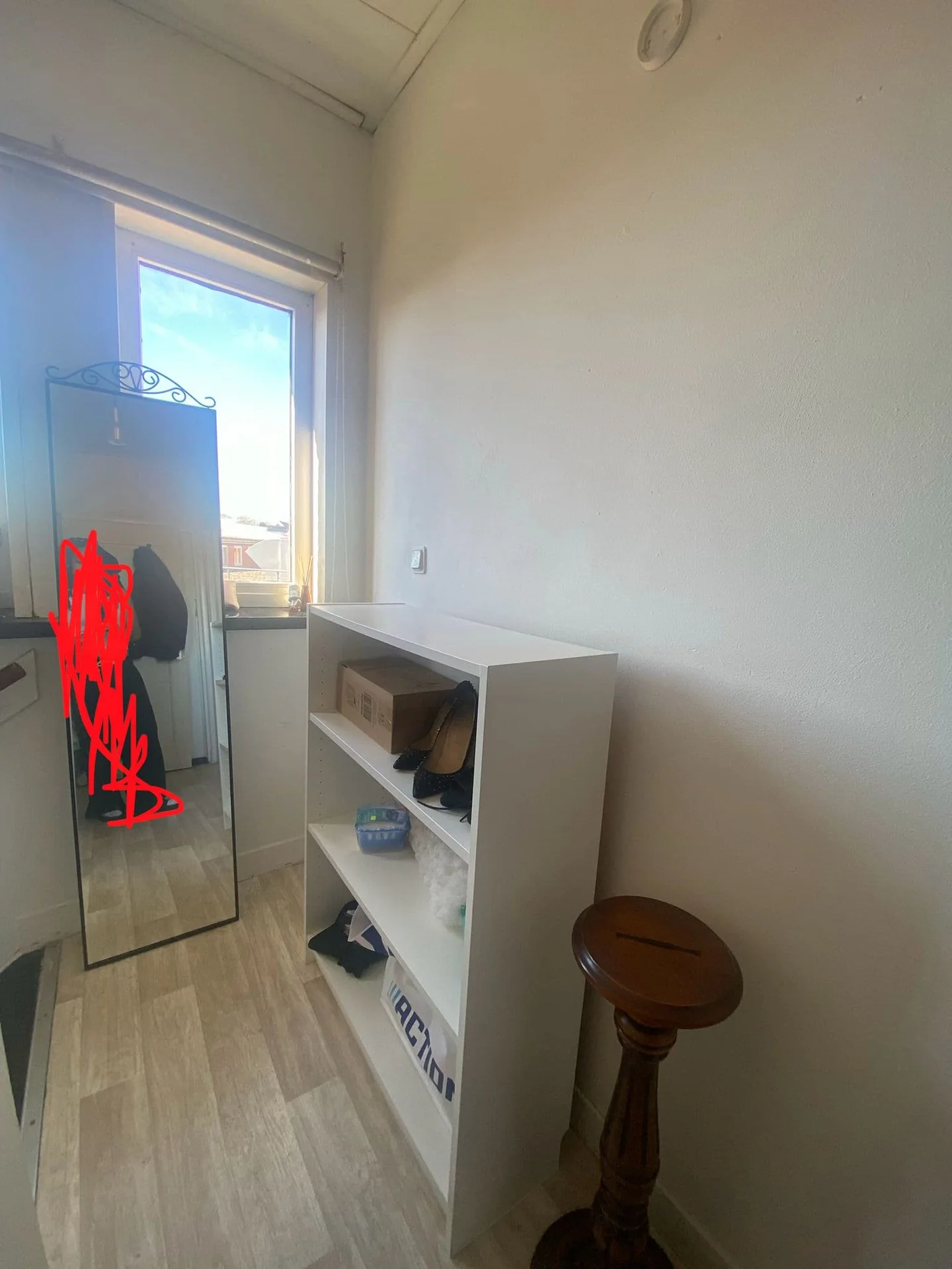 geblurde versie van de foto als achtergrond