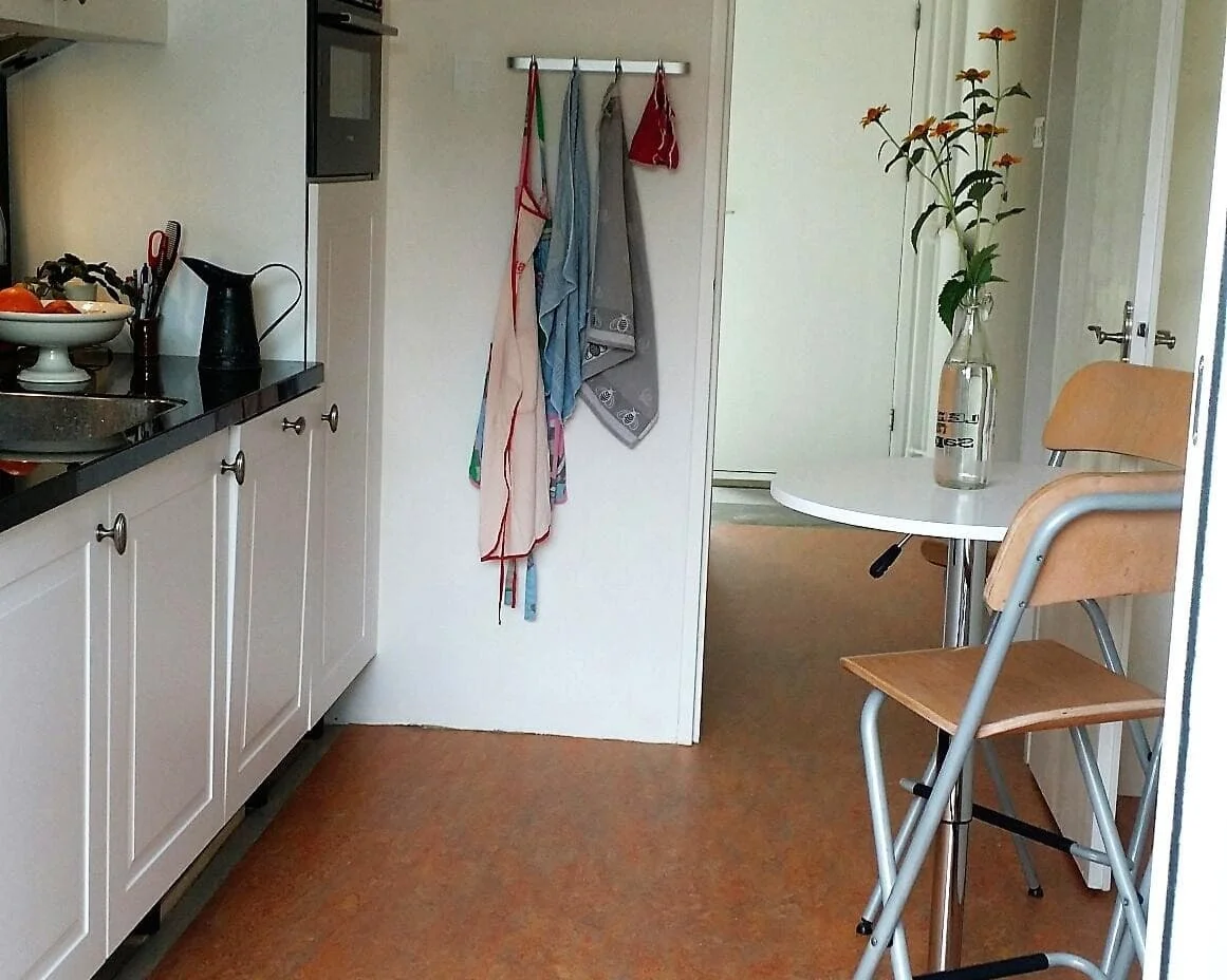 geblurde versie van de foto als achtergrond